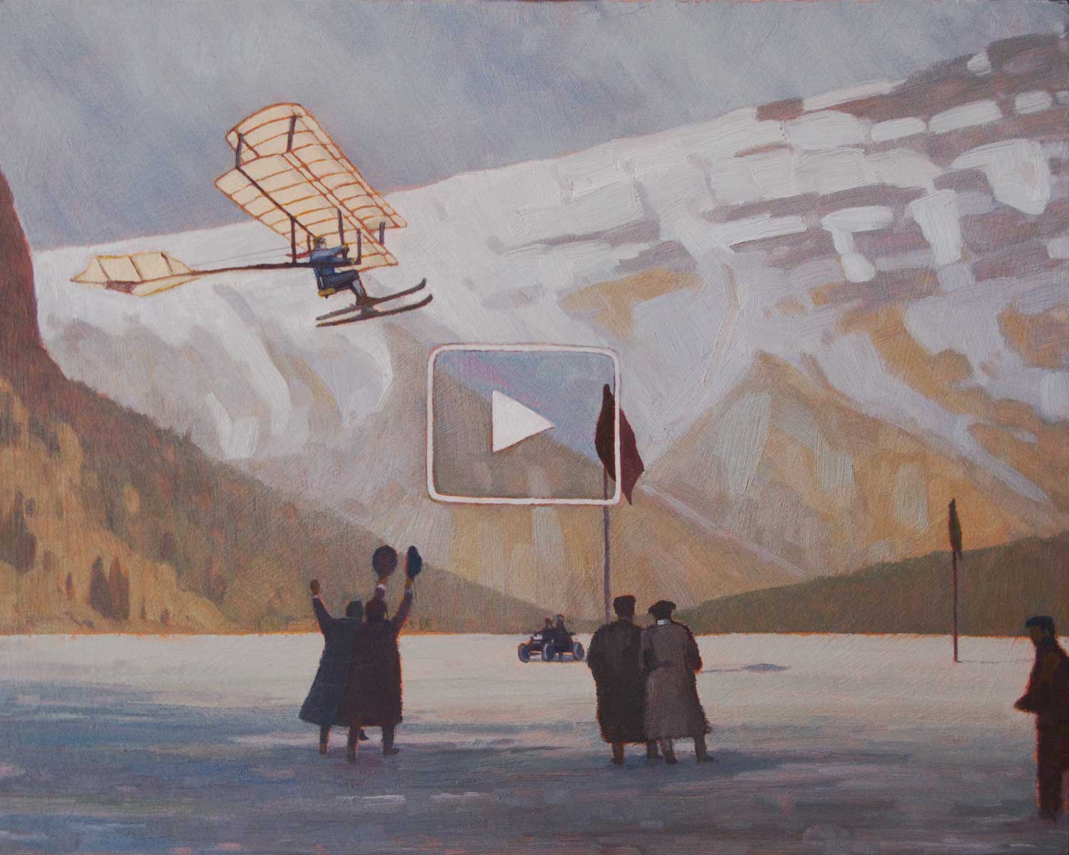 Men's Aeronautics on Lake Minnewanka