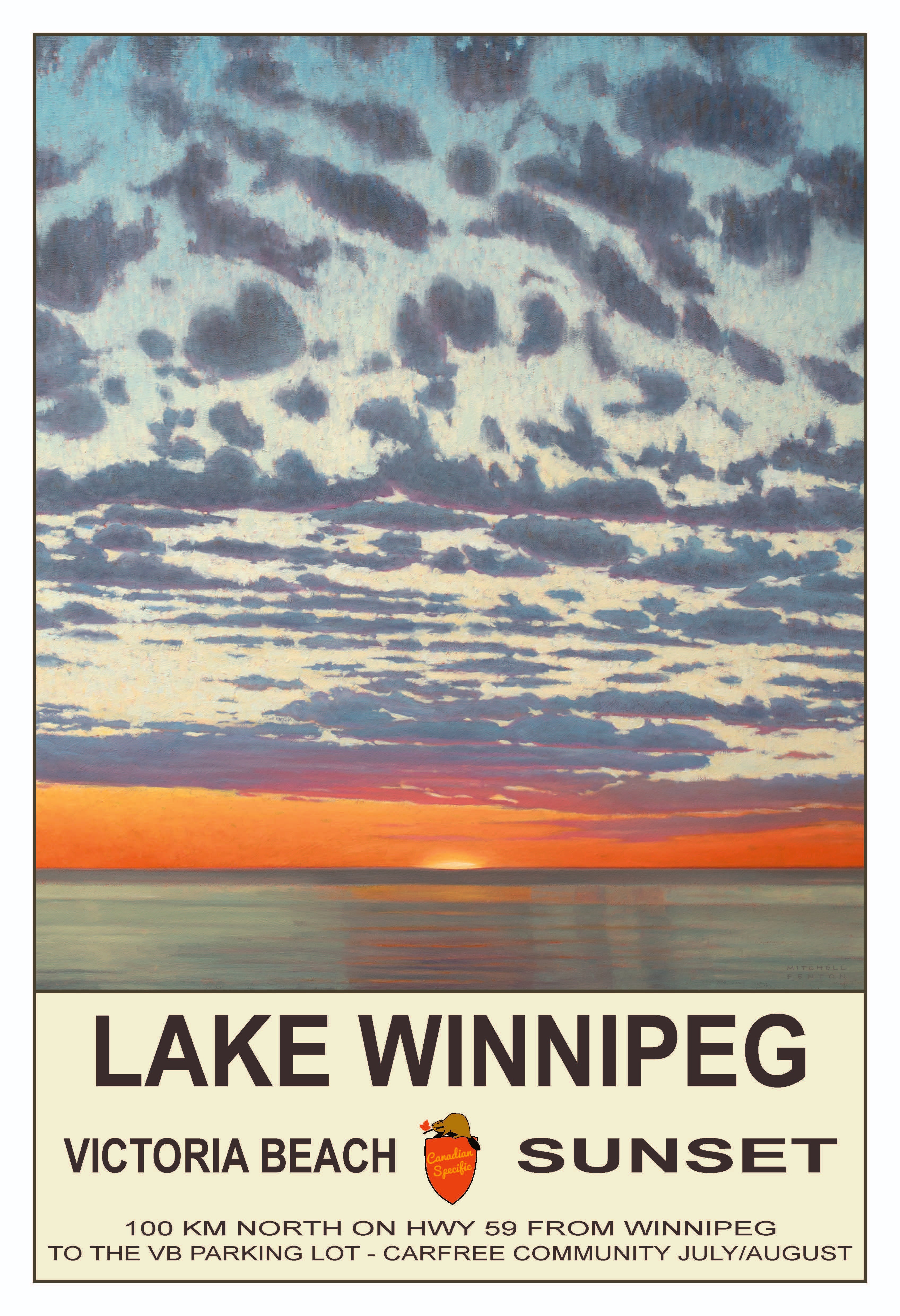 Lake Winnipeg Sunset Poster