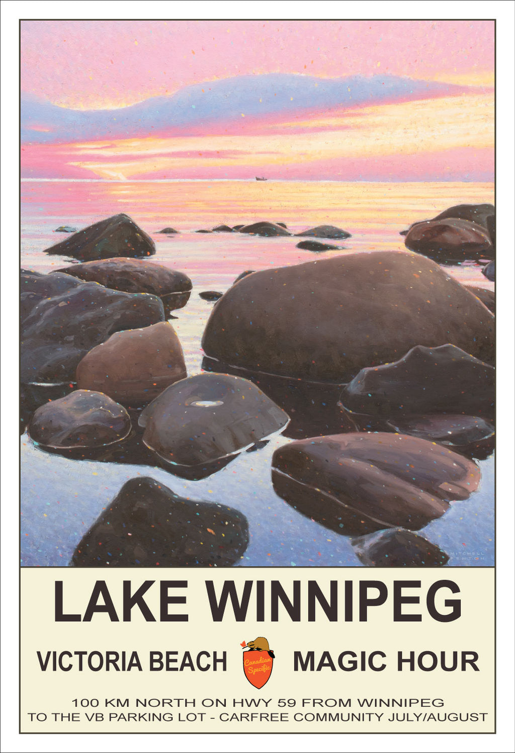 Lake Winnipeg - Magic Hour Poster