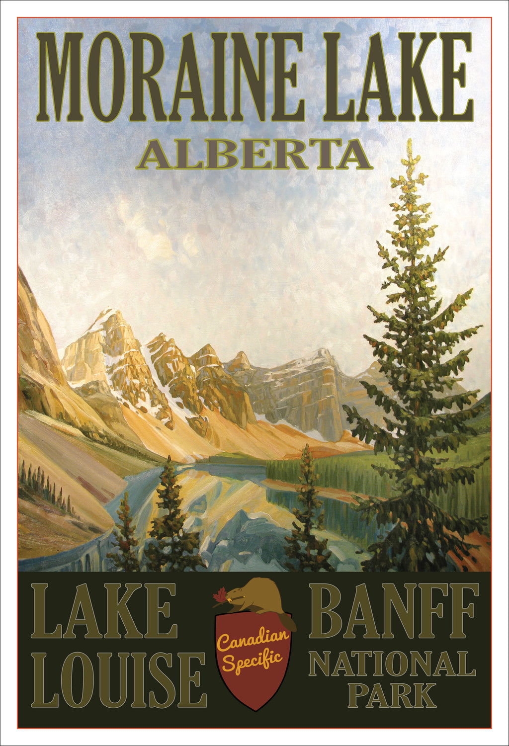 Moraine Lake - Banff National Park Spring Poster