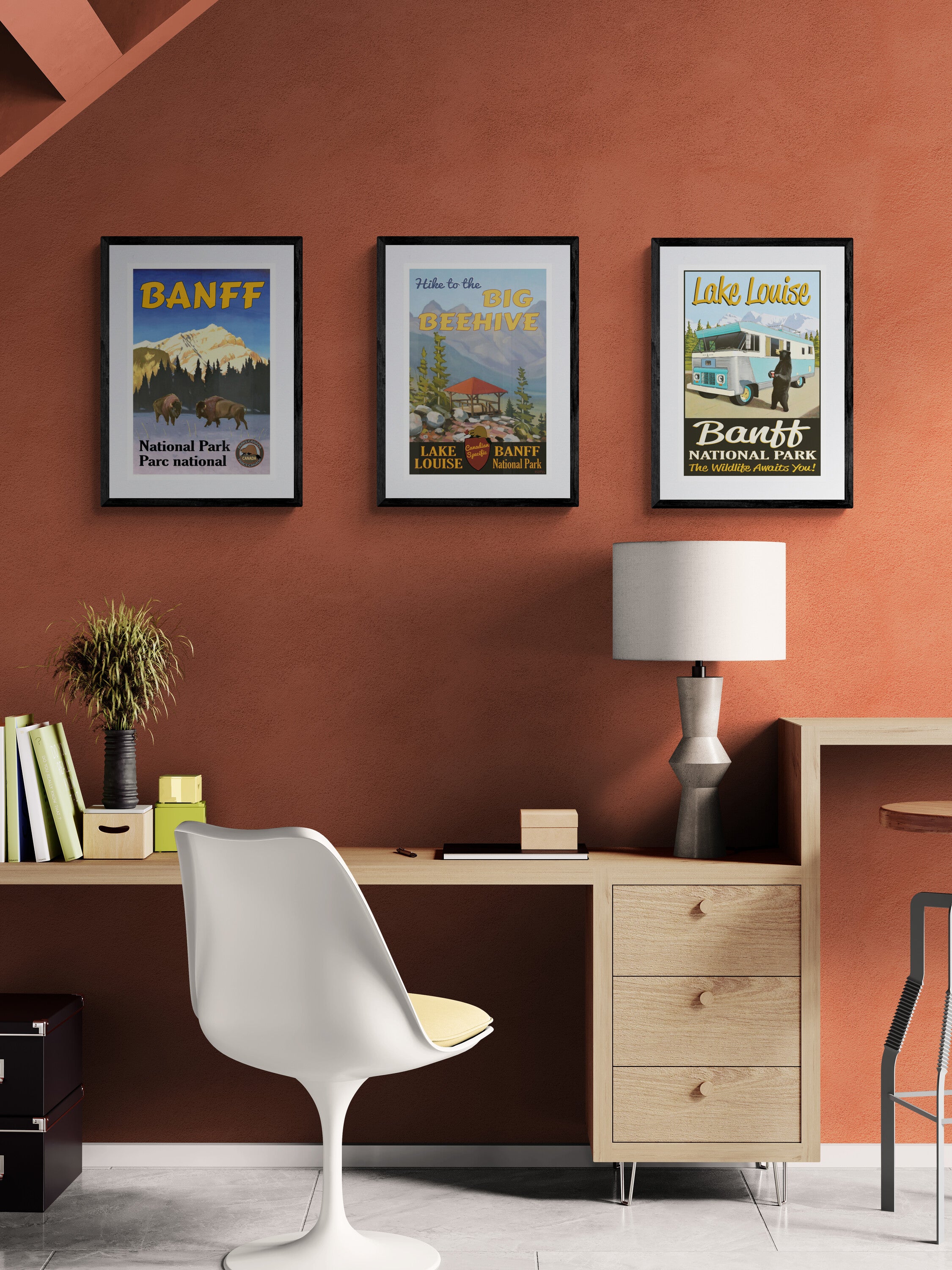 1963 Condor RV - Lake Louise - Banff National Park Poster