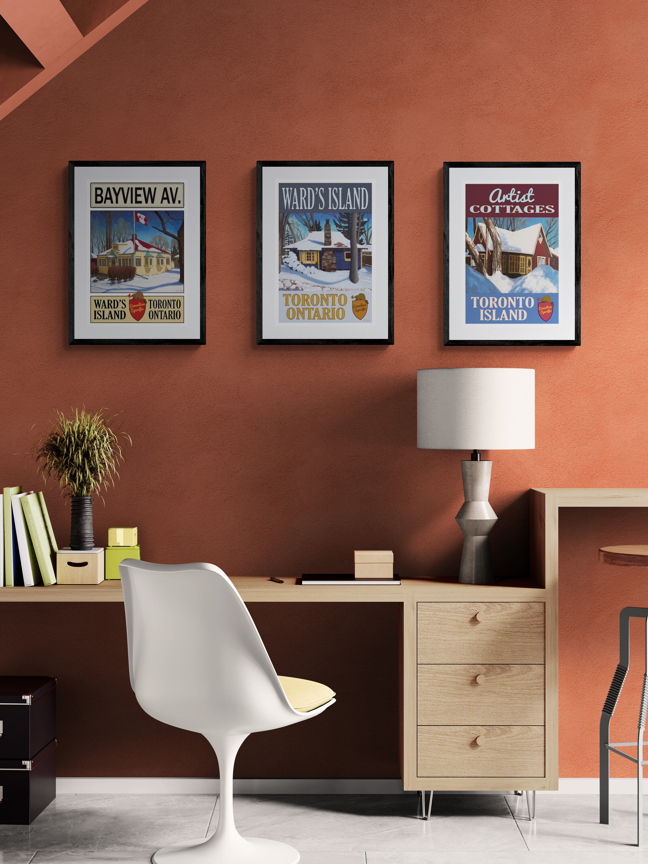 30 Bayview Winter - Wards Island Poster