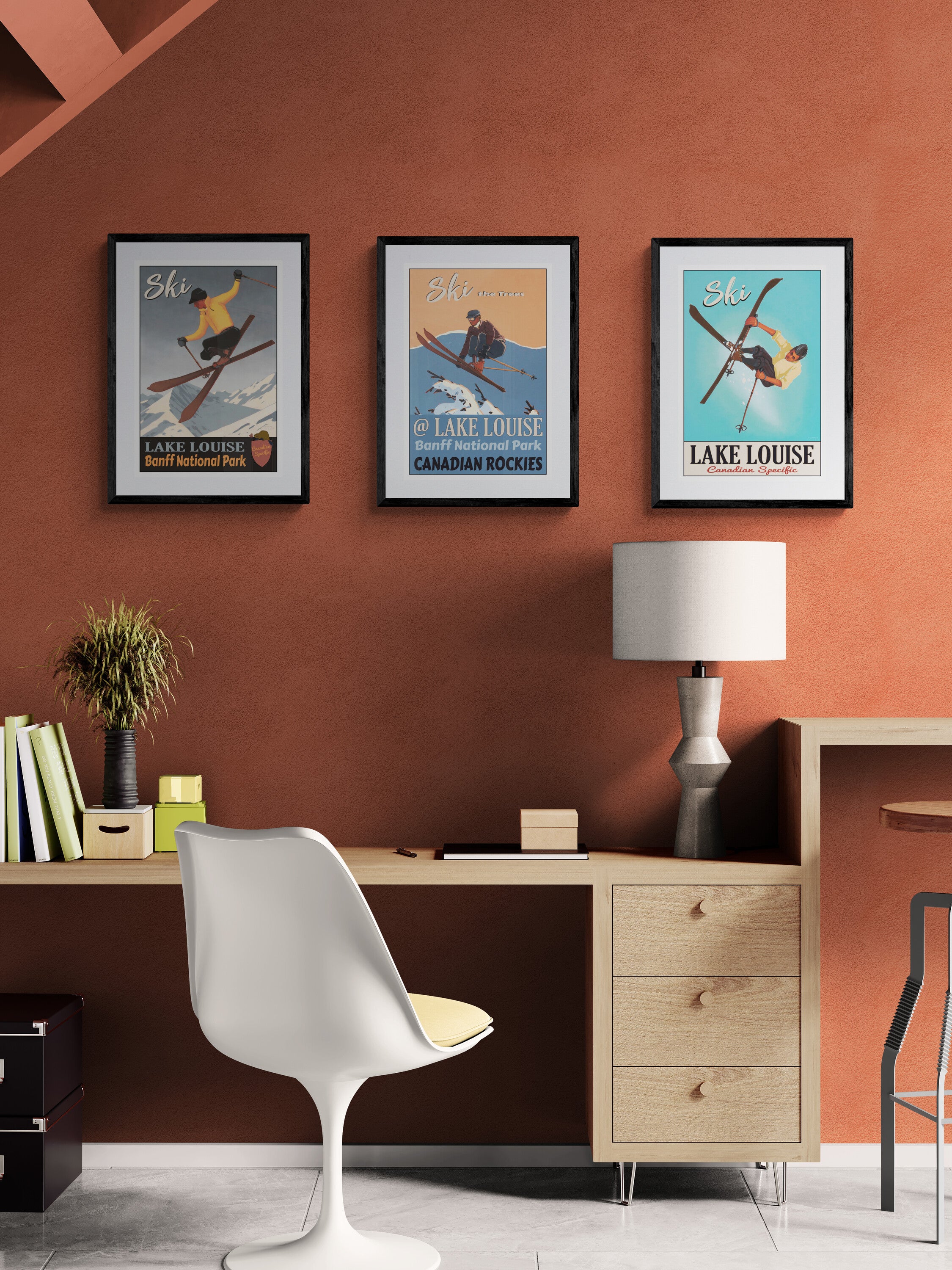 Ski Lake Louise - Banff National Park Poster