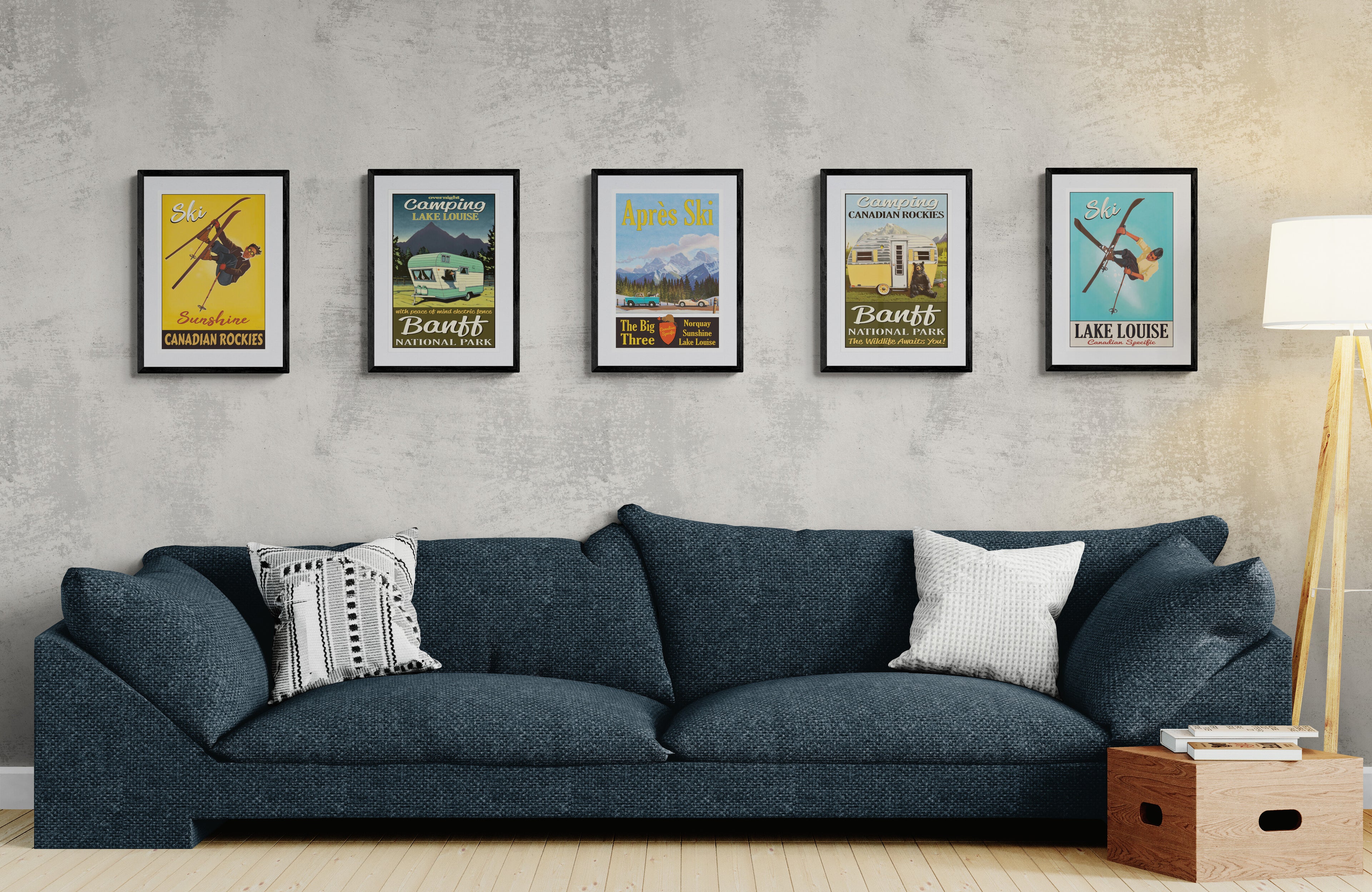 Camping Canadian Rockies Poster