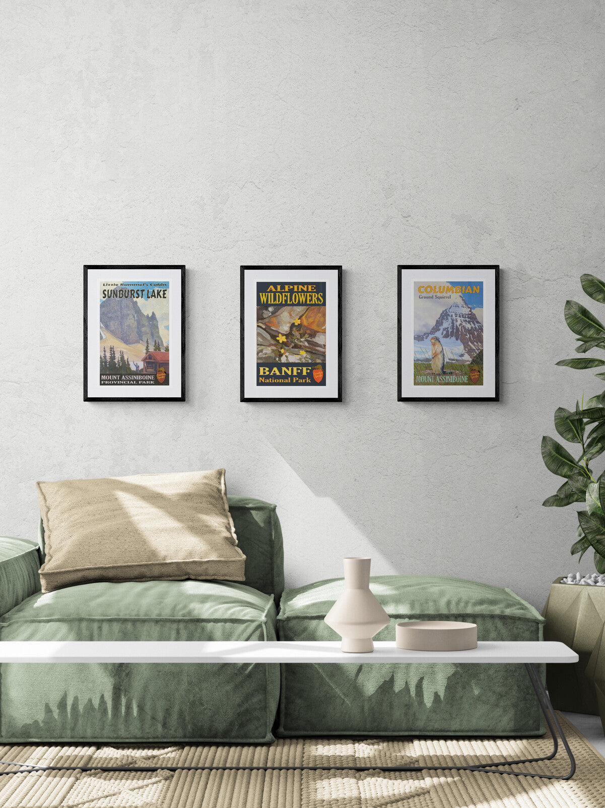 Alpine Wildflowers - Banff National Park Poster