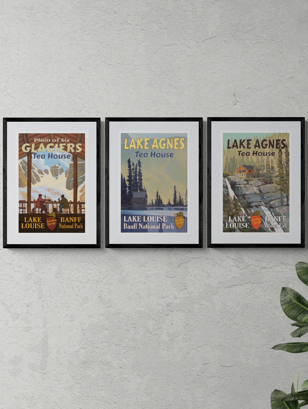 Tea Houses - Lake Louise Poster Series