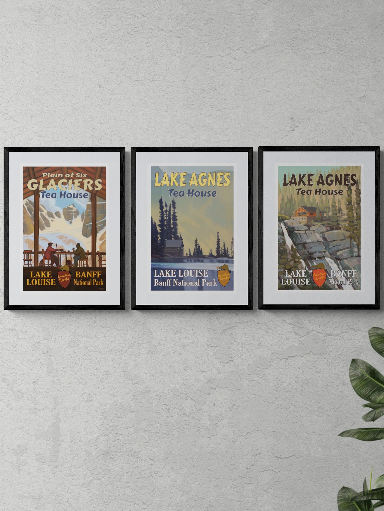 Tea Houses - Lake Louise Poster Series