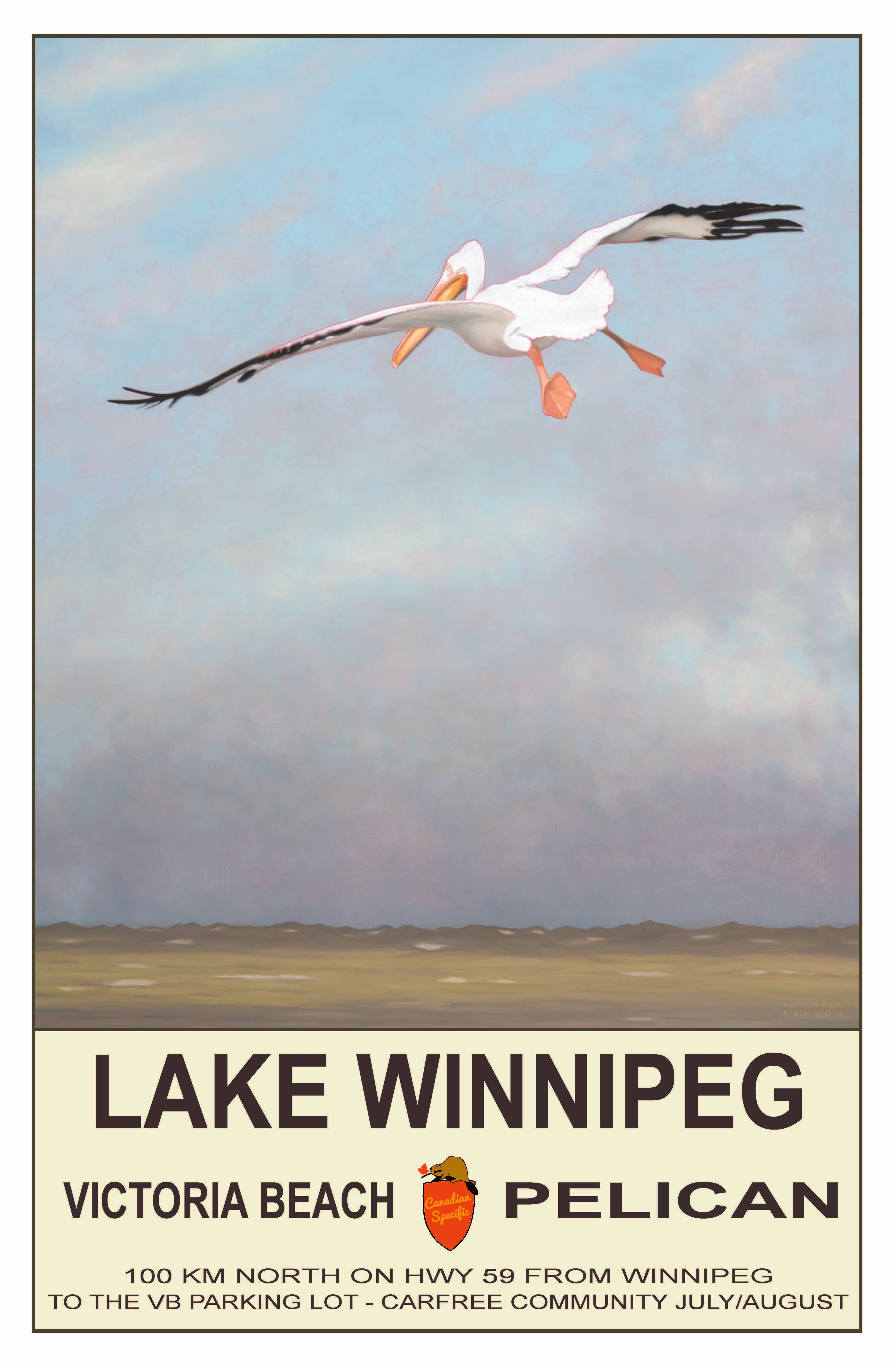 Pelican - Lake Winnipeg Poster