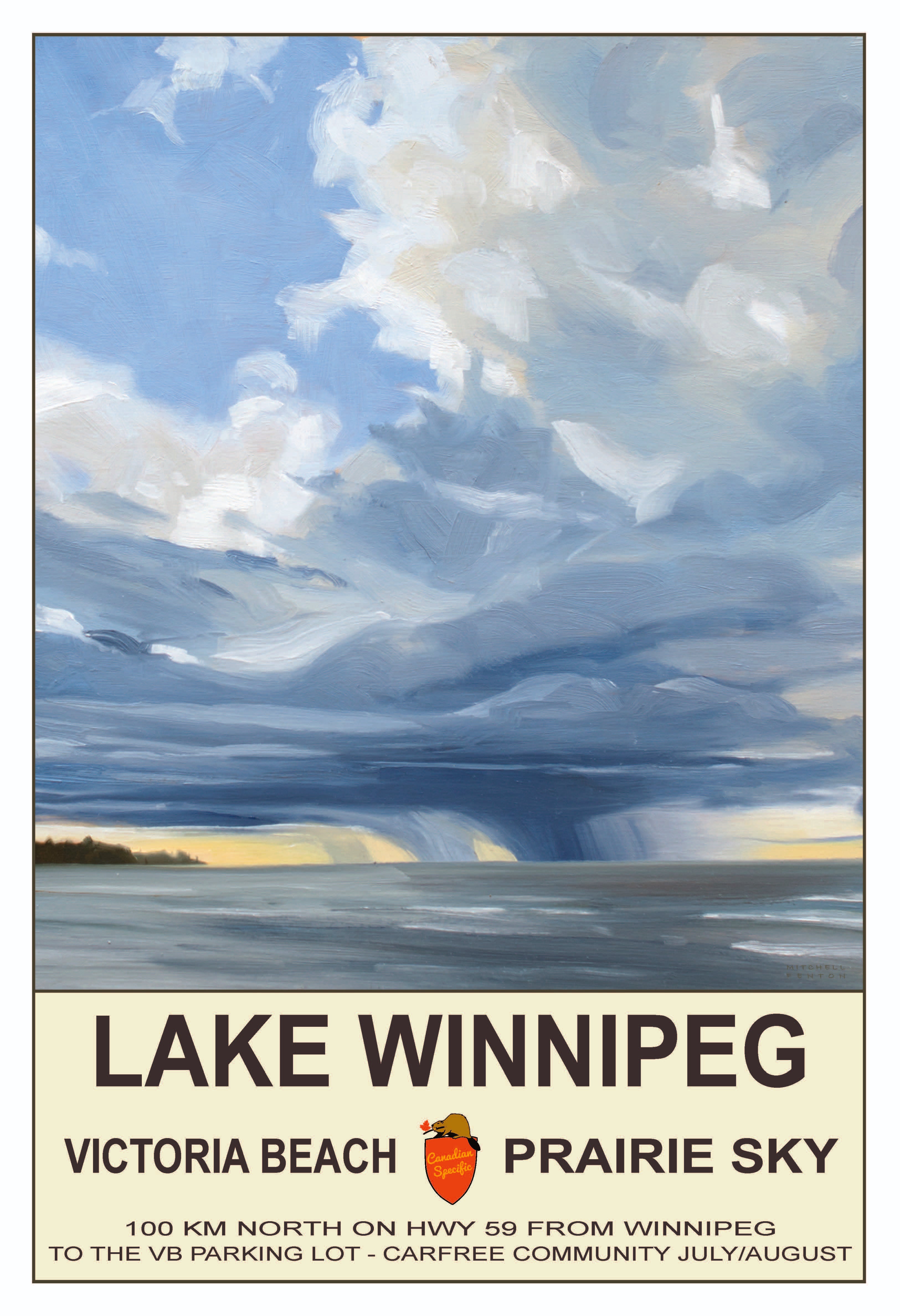 Prairie Sky - Lake Winnipeg Poster