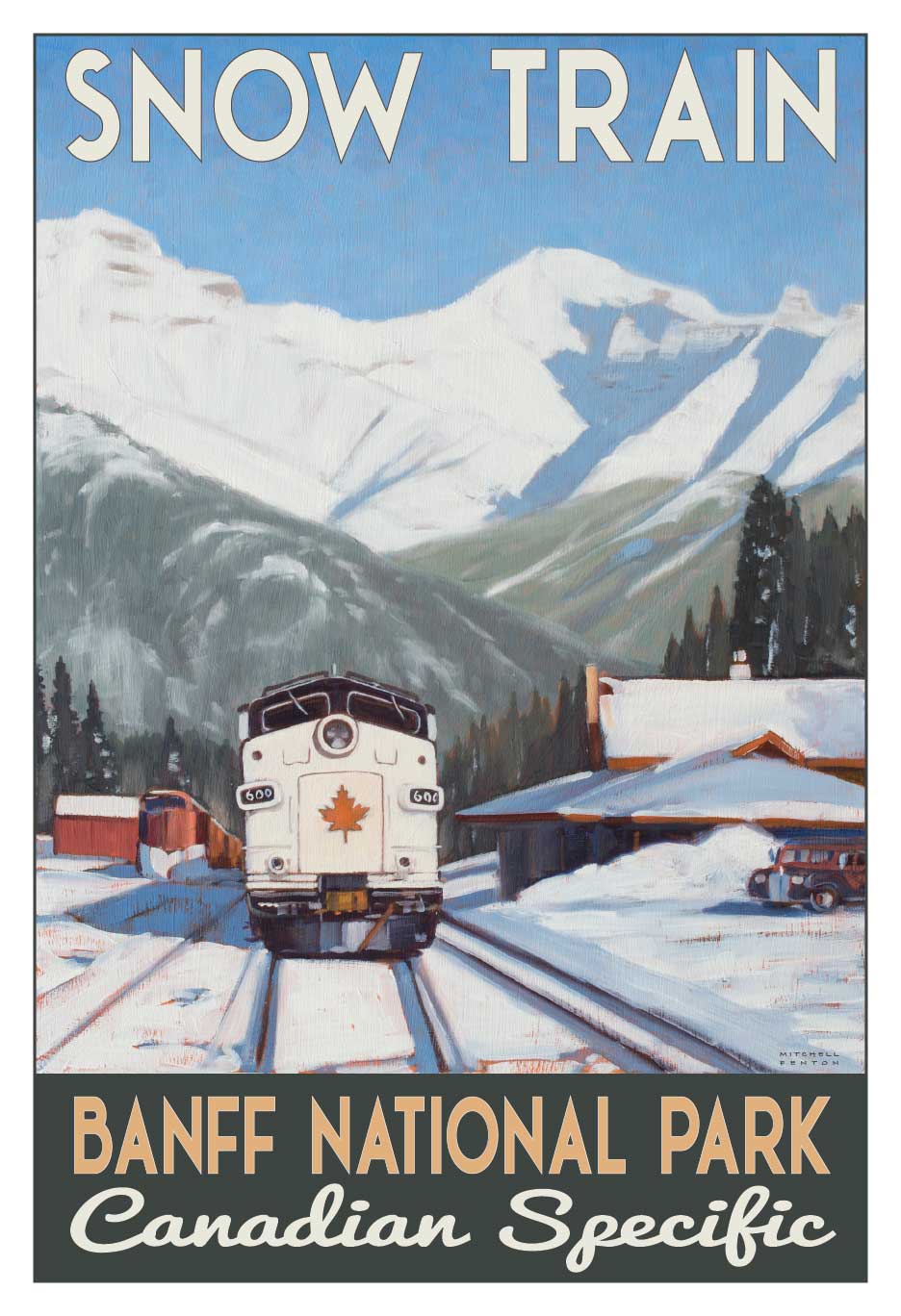 Snow Train - Banff National Park Poster