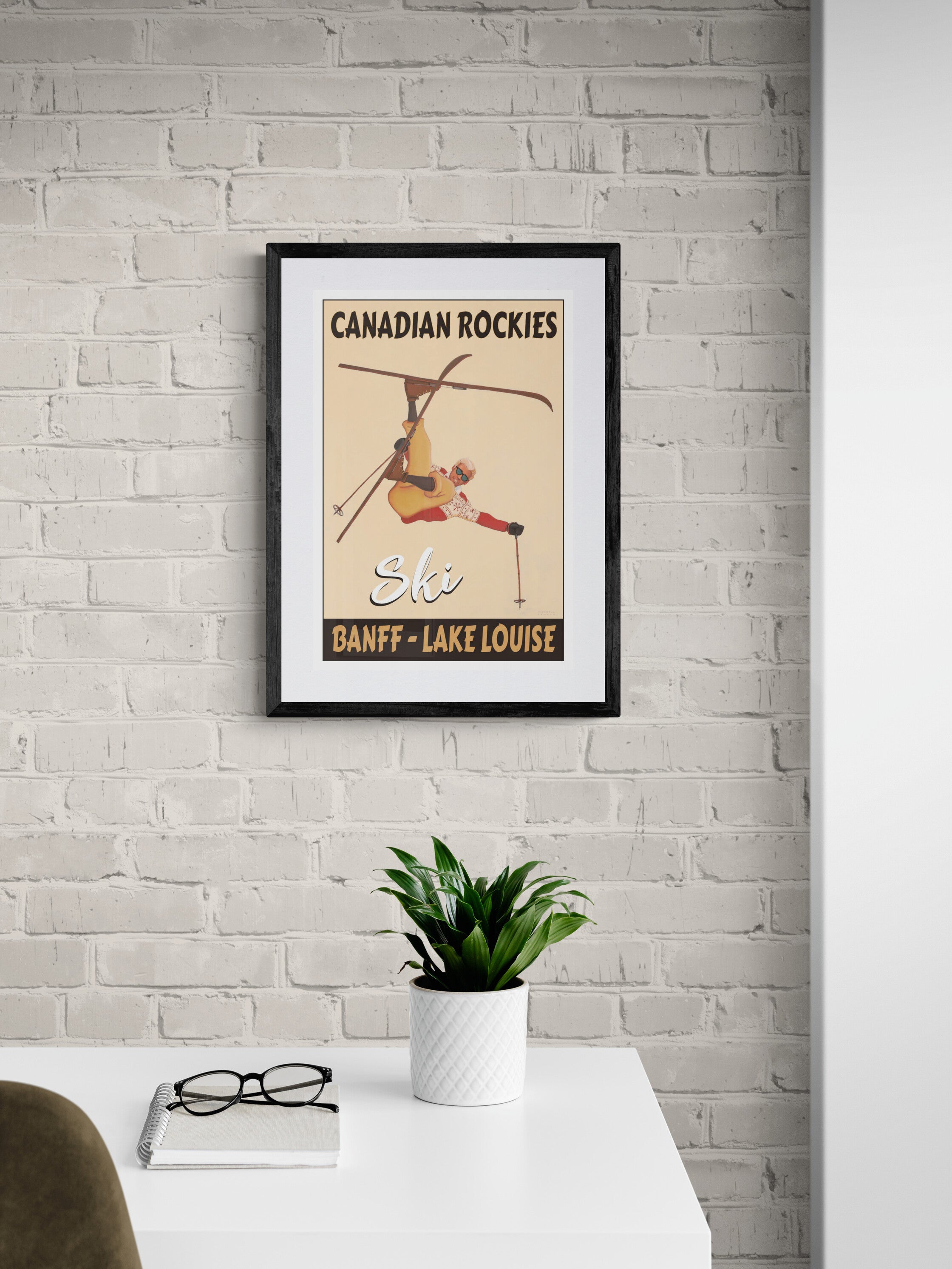 Ski Canadian Rockies - Banff - Lake Louise Poster
