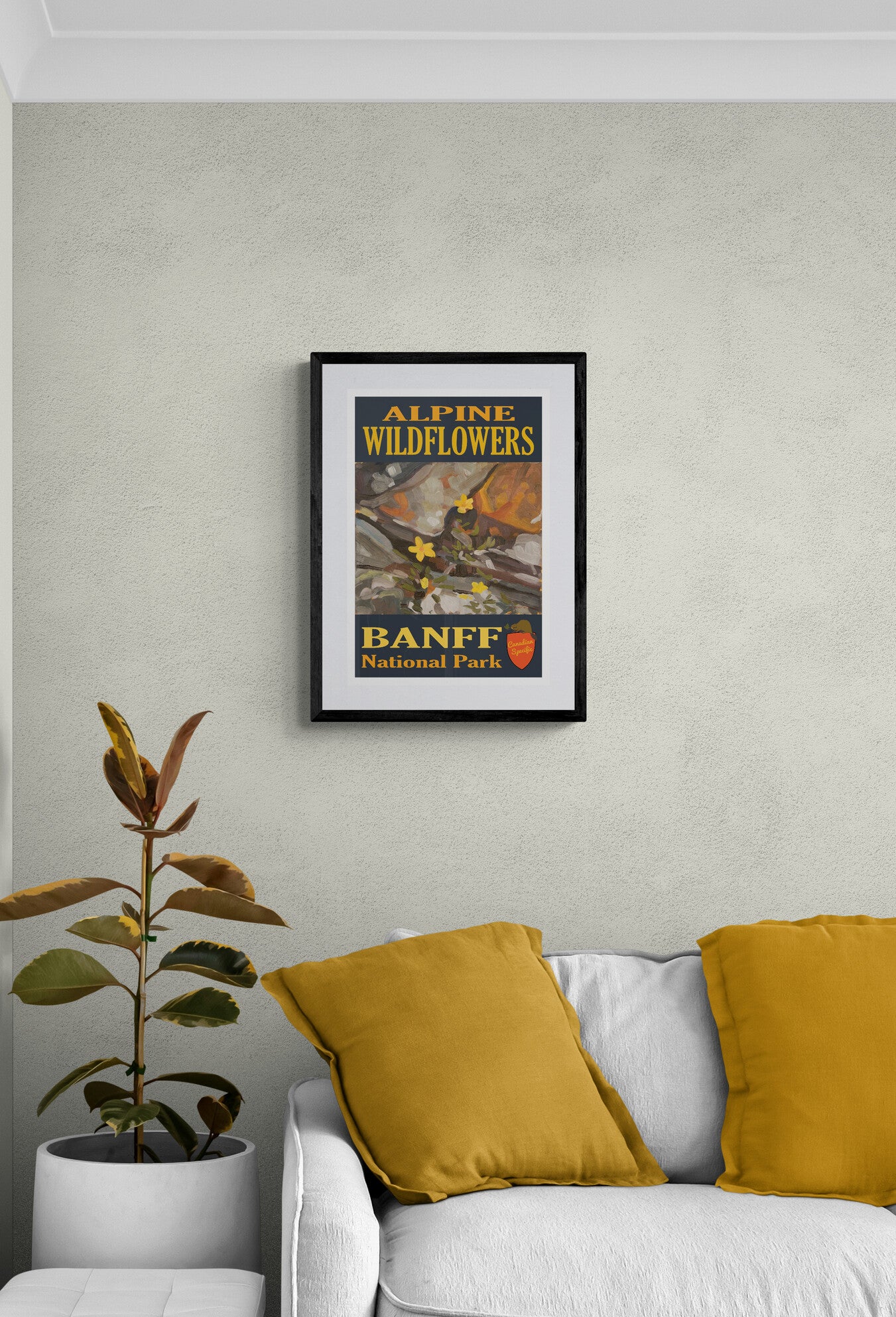 Alpine Wildflowers - Banff National Park Poster