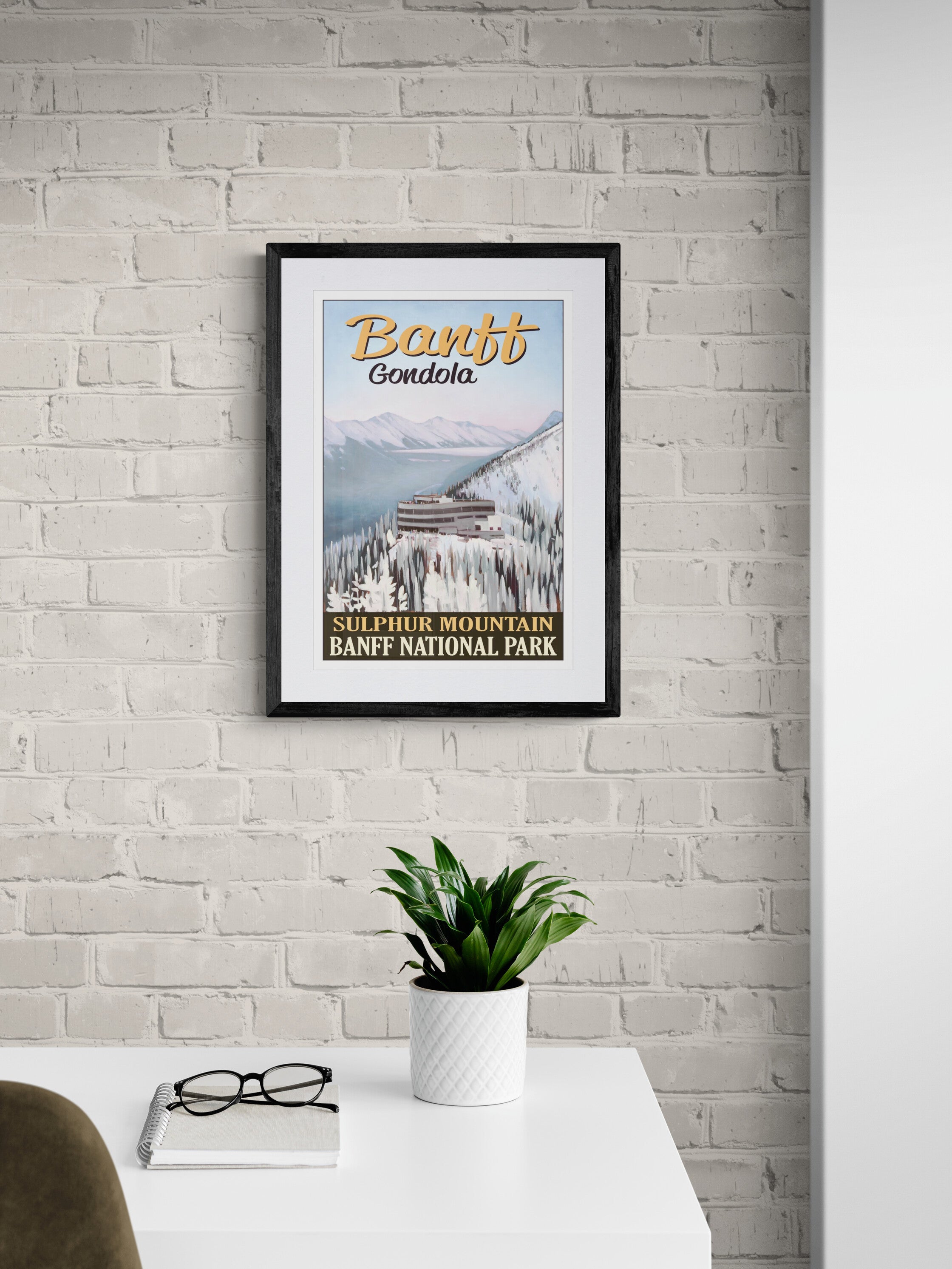 Gondola Terminal - Sulphur Mountain Poster
