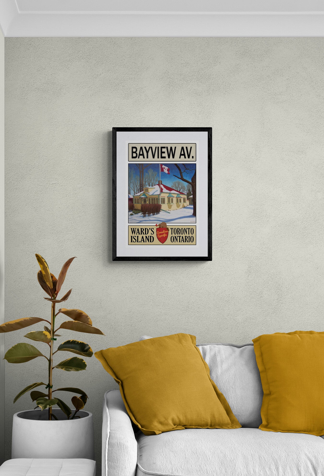 30 Bayview Winter - Wards Island Poster