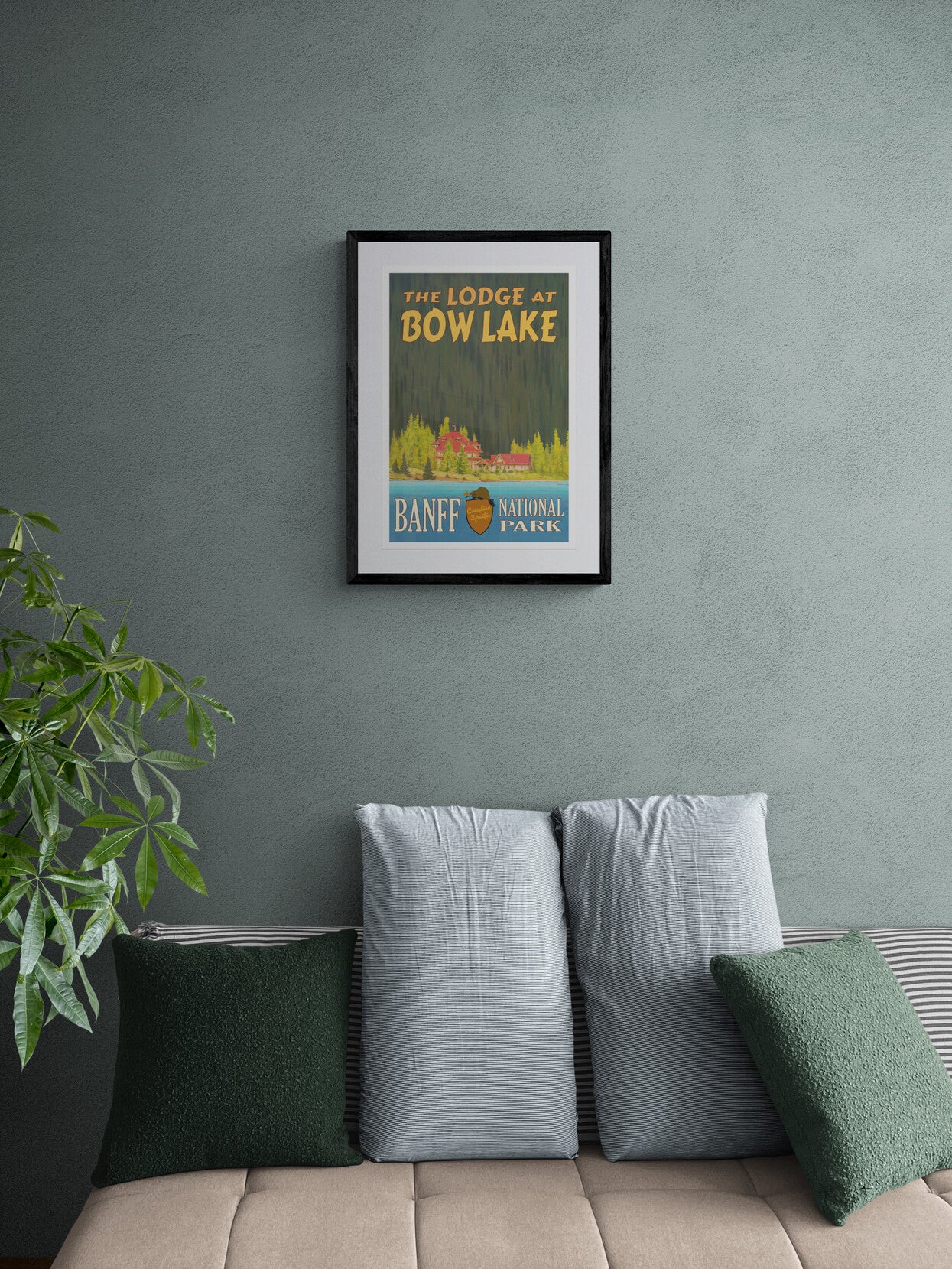 The Lodge at Bow Lake - Banff National Park Poster