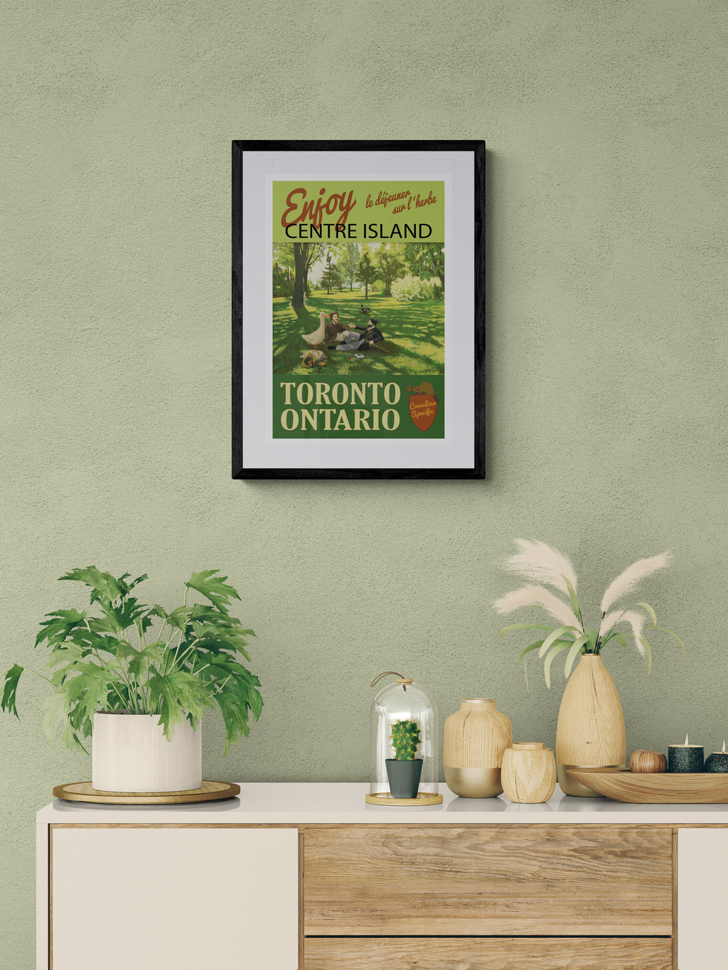 Centre Island Dejeuner Poster