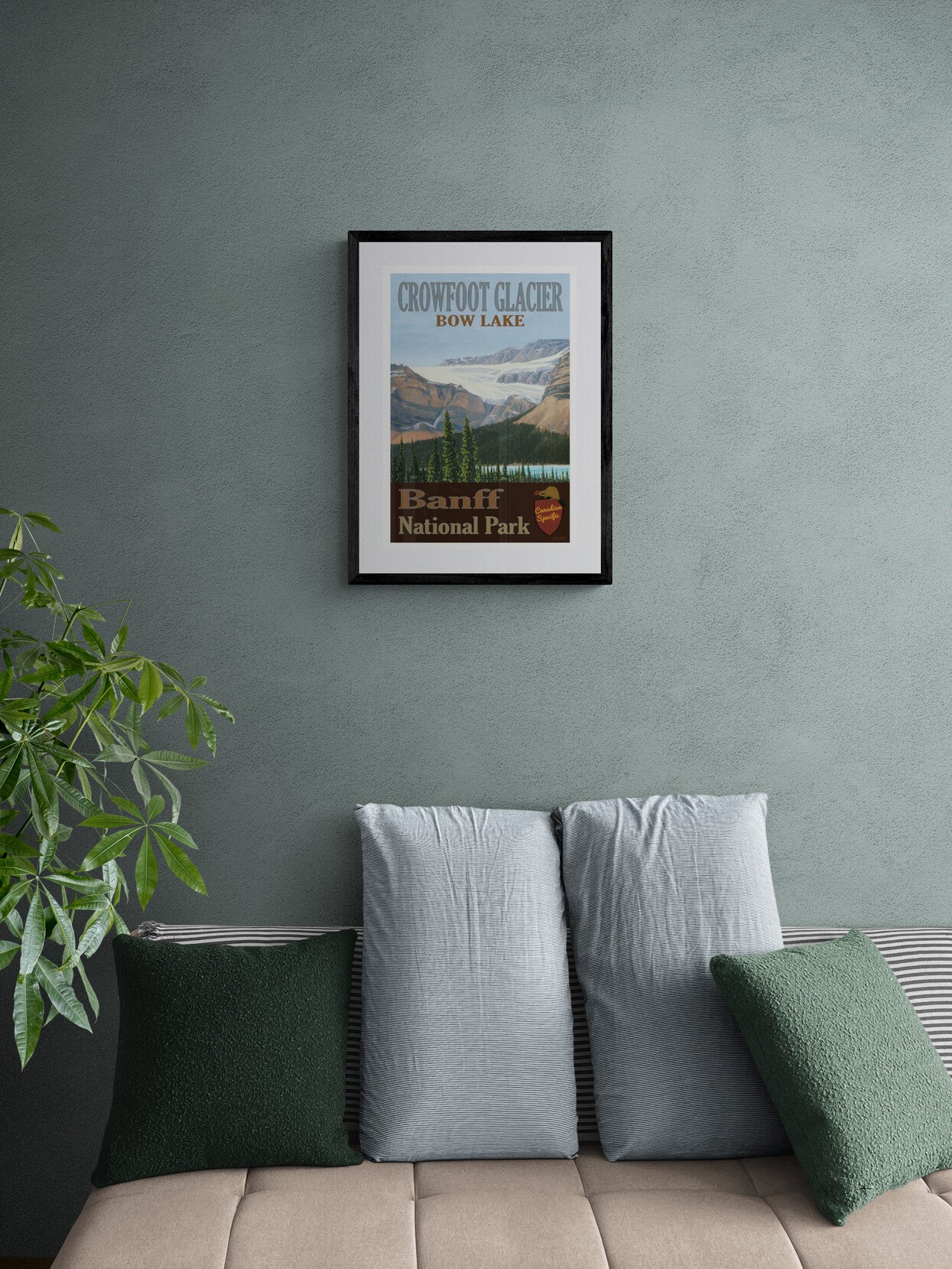 Crowfoot Glacier - Bow Lake Poster