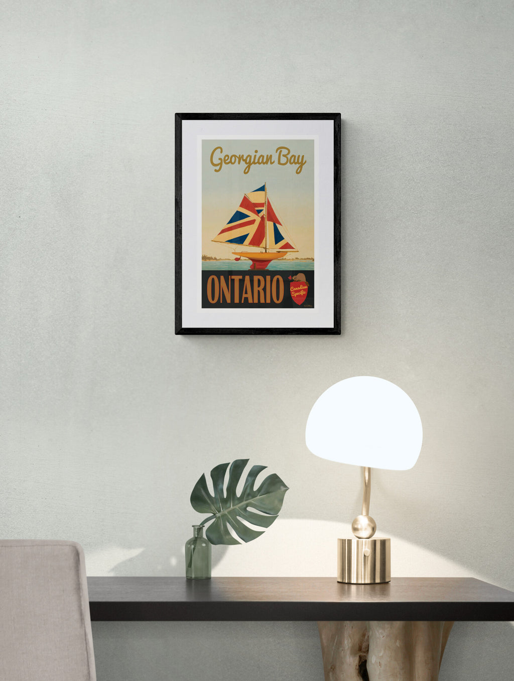 Georgian Bay - Union Jack Pond Yacht Poster