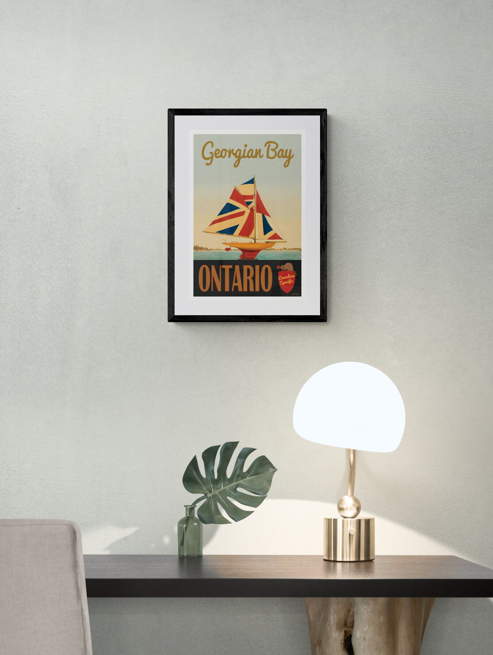 Georgian Bay - Union Jack Pond Yacht Poster