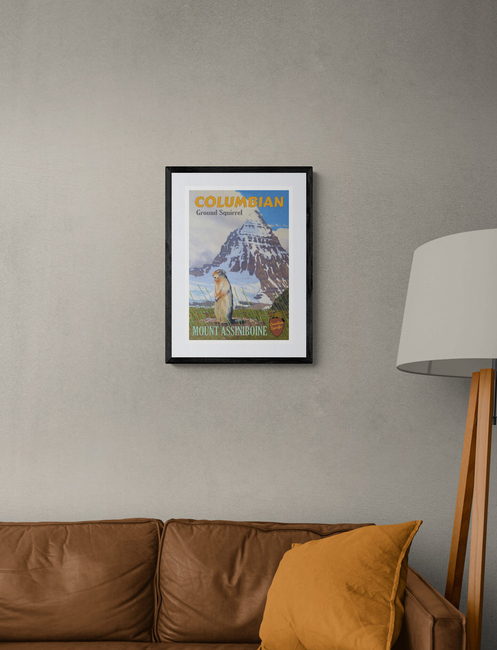 Columbian Ground Squirrel Mount Assiniboine Poster