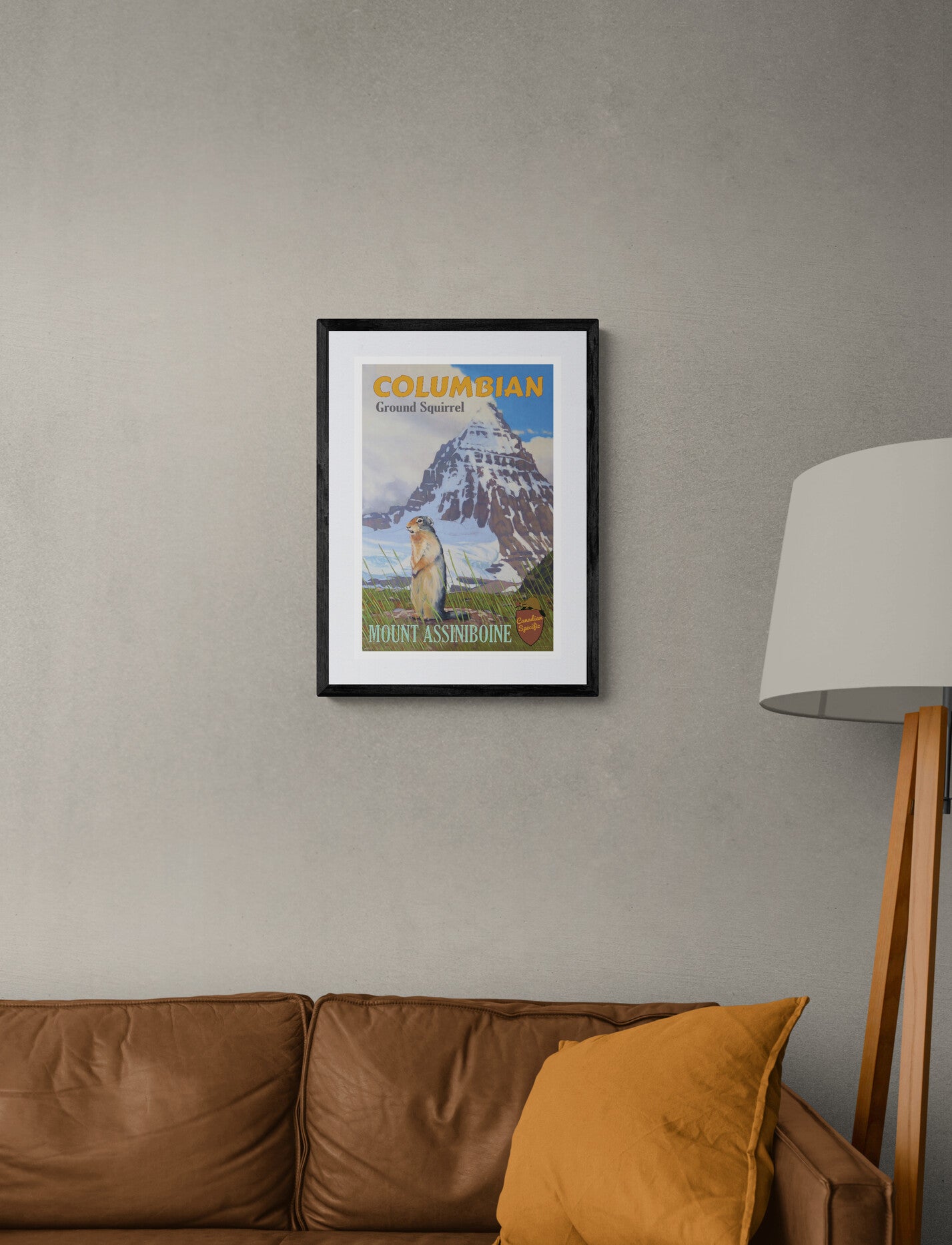Columbian Ground Squirrel Mount Assiniboine Poster