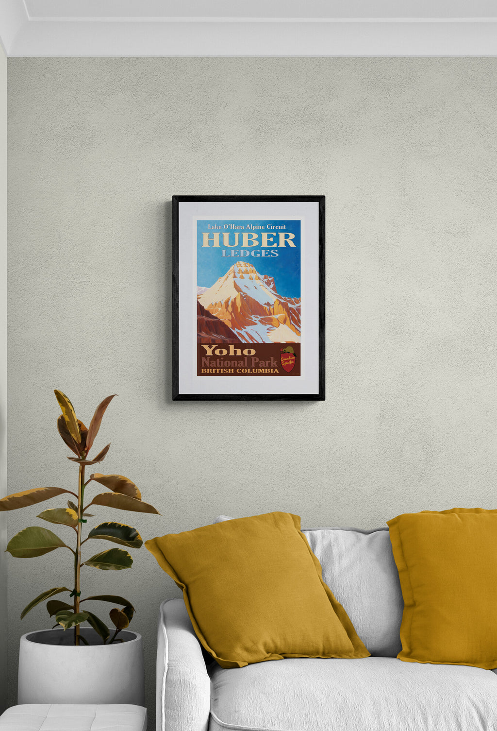 Huber Ledges Lake O'Hara Alpine Circuit Poster