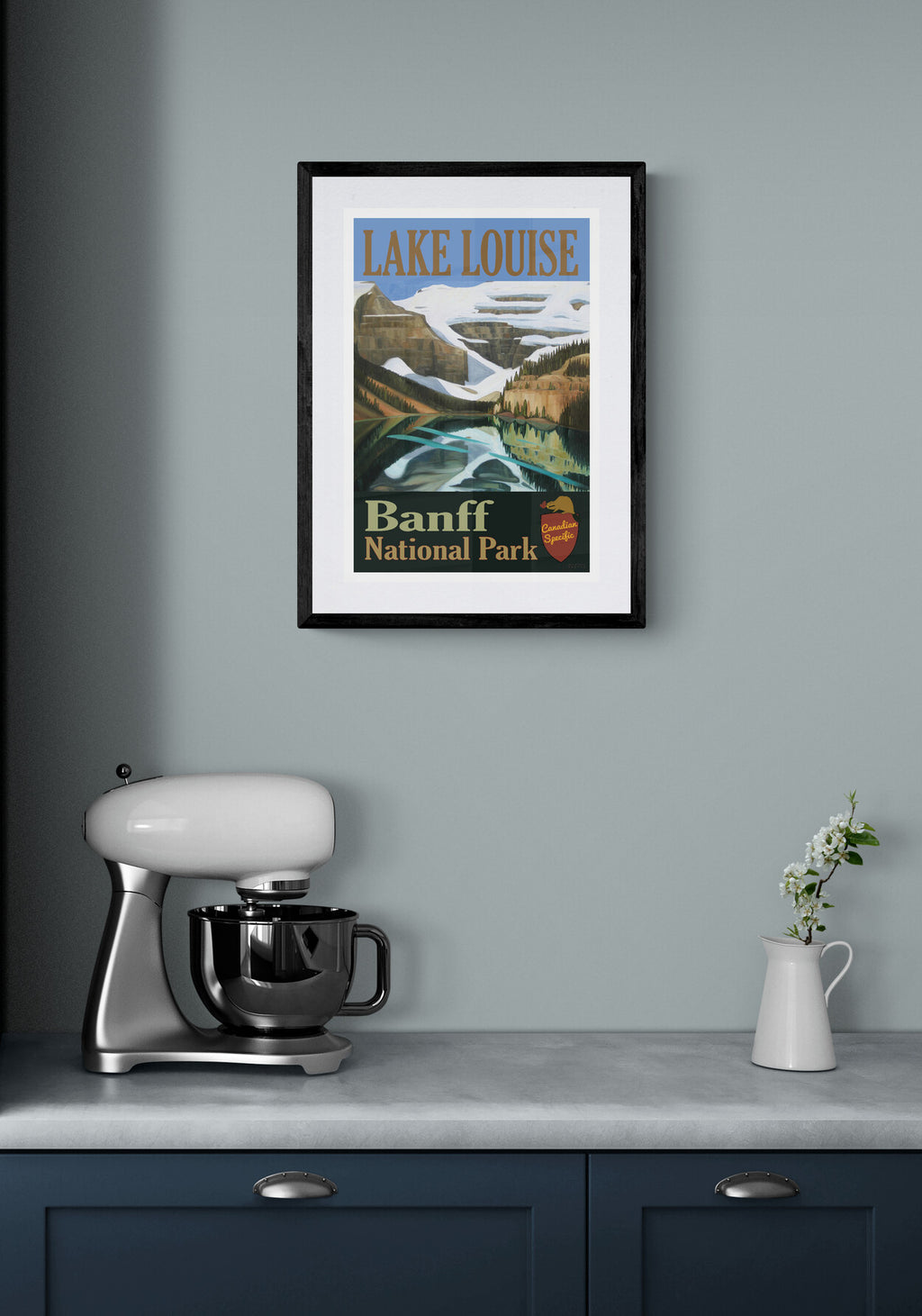 Lake Louise Glacier Poster