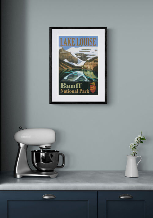 Lake Louise Glacier Poster