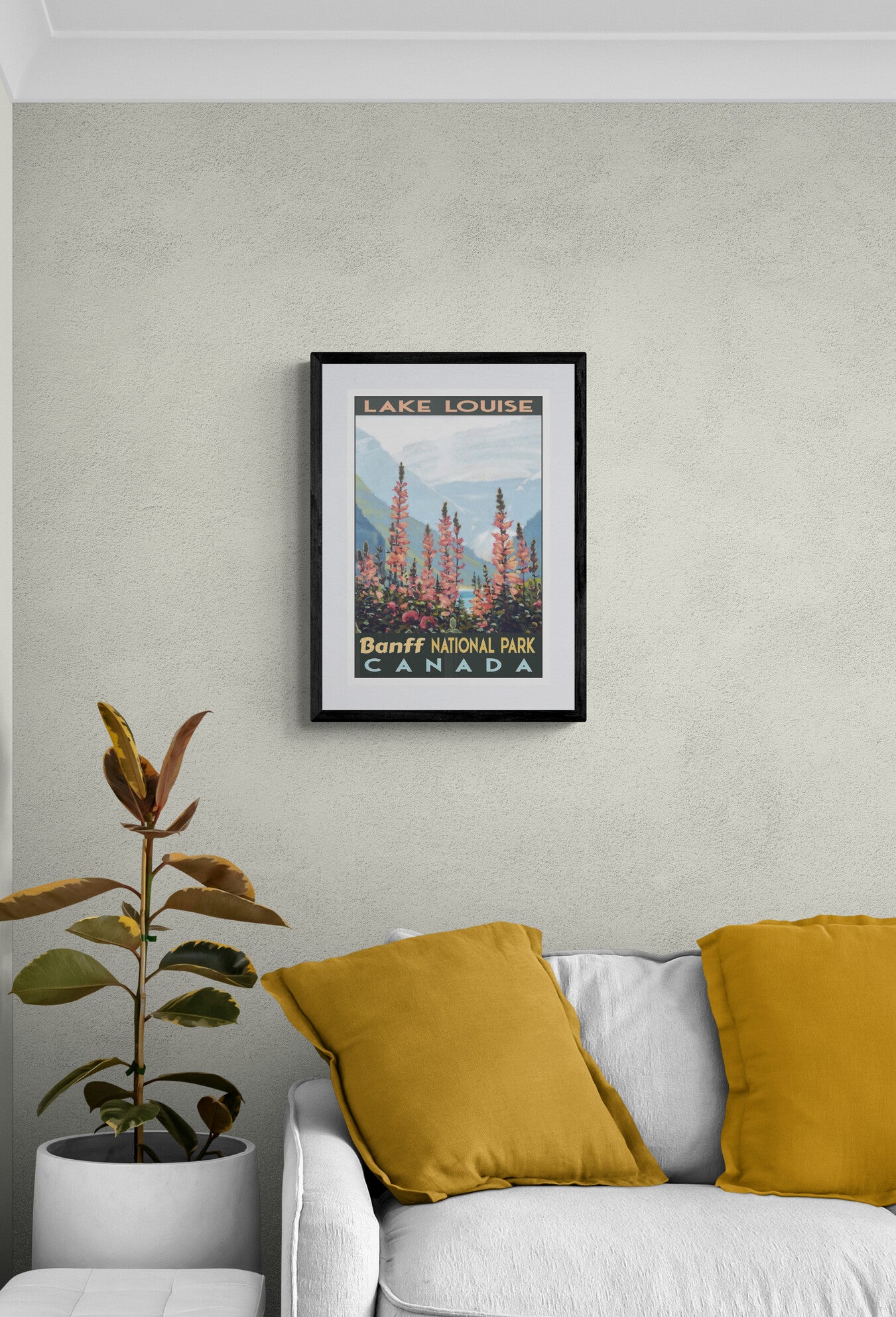 Lake Louise Foxglove - Banff National Park Poster