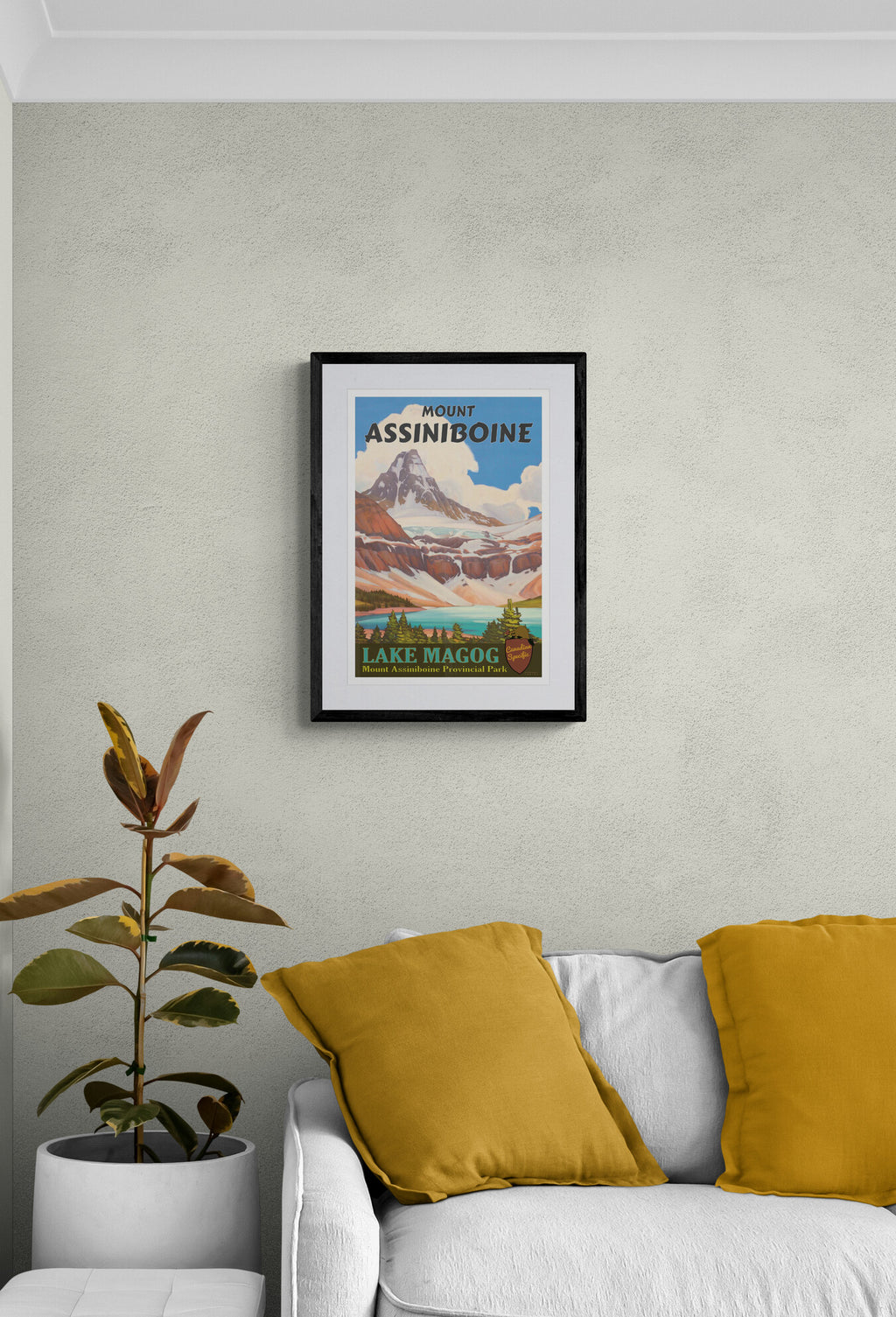Lake Magog - Mount Assiniboine Poster