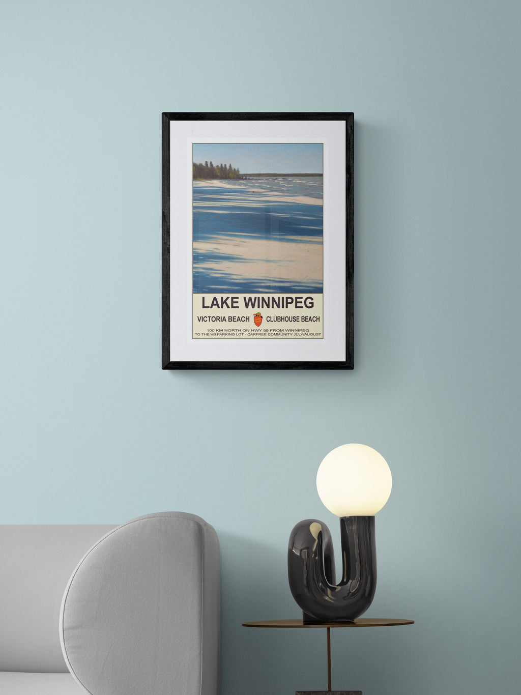 Clubhouse Beach - Lake Winnipeg Poster