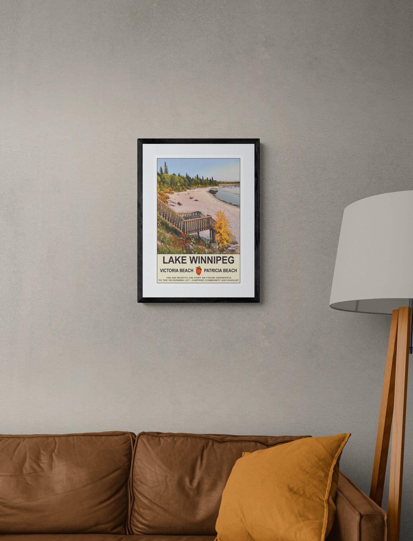 Patricia Beach - Lake Winnipeg Poster