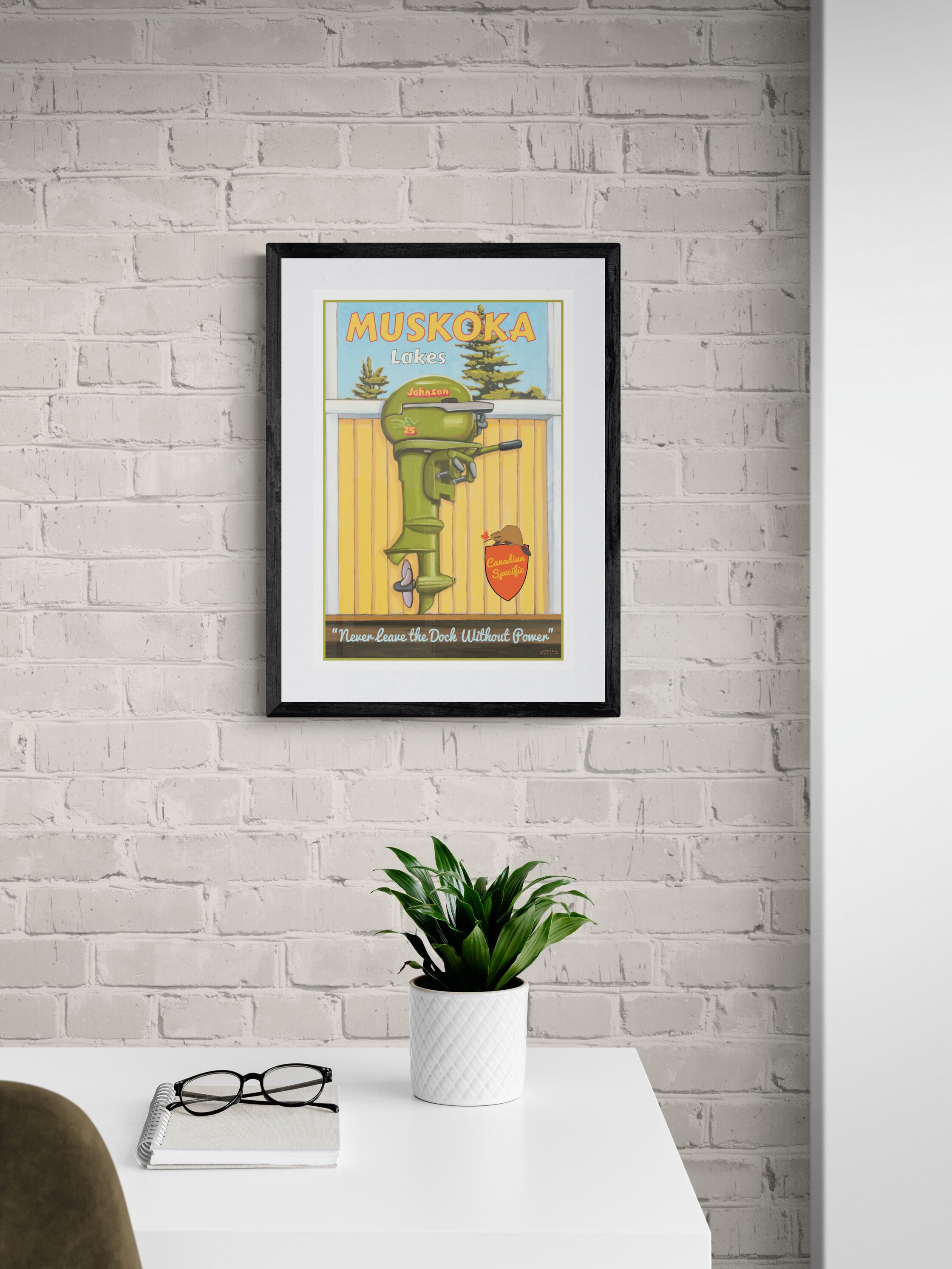 Muskoka Lakes - Vintage Johnson Poster