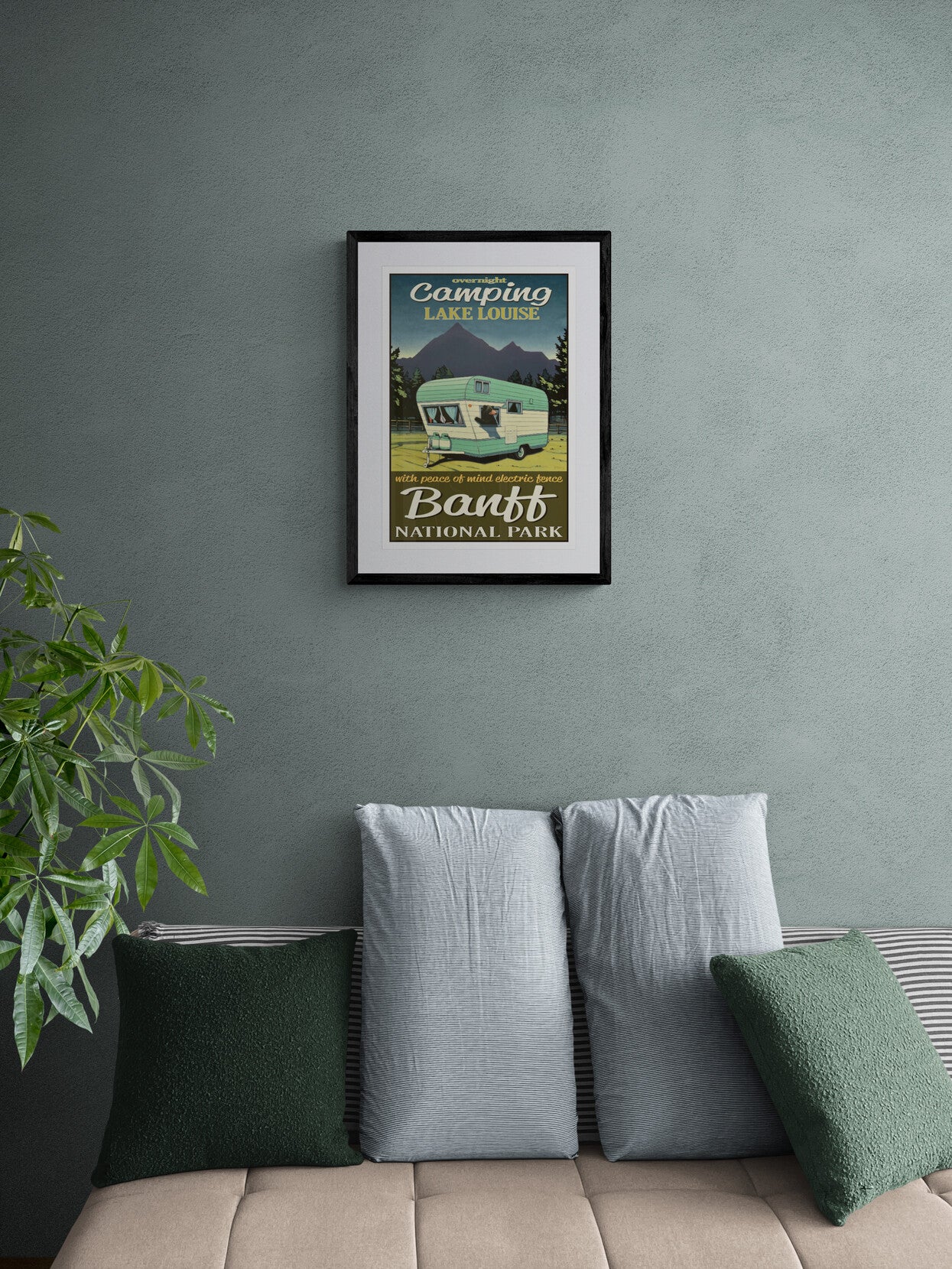 Overnight Camping - Lake Louise Poster