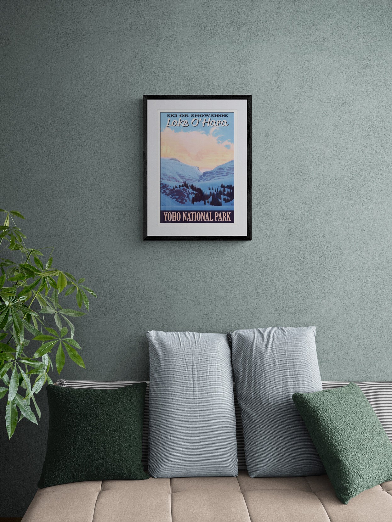 Ski or Snowshoe, Lake O'Hara, Yoho National Park Poster