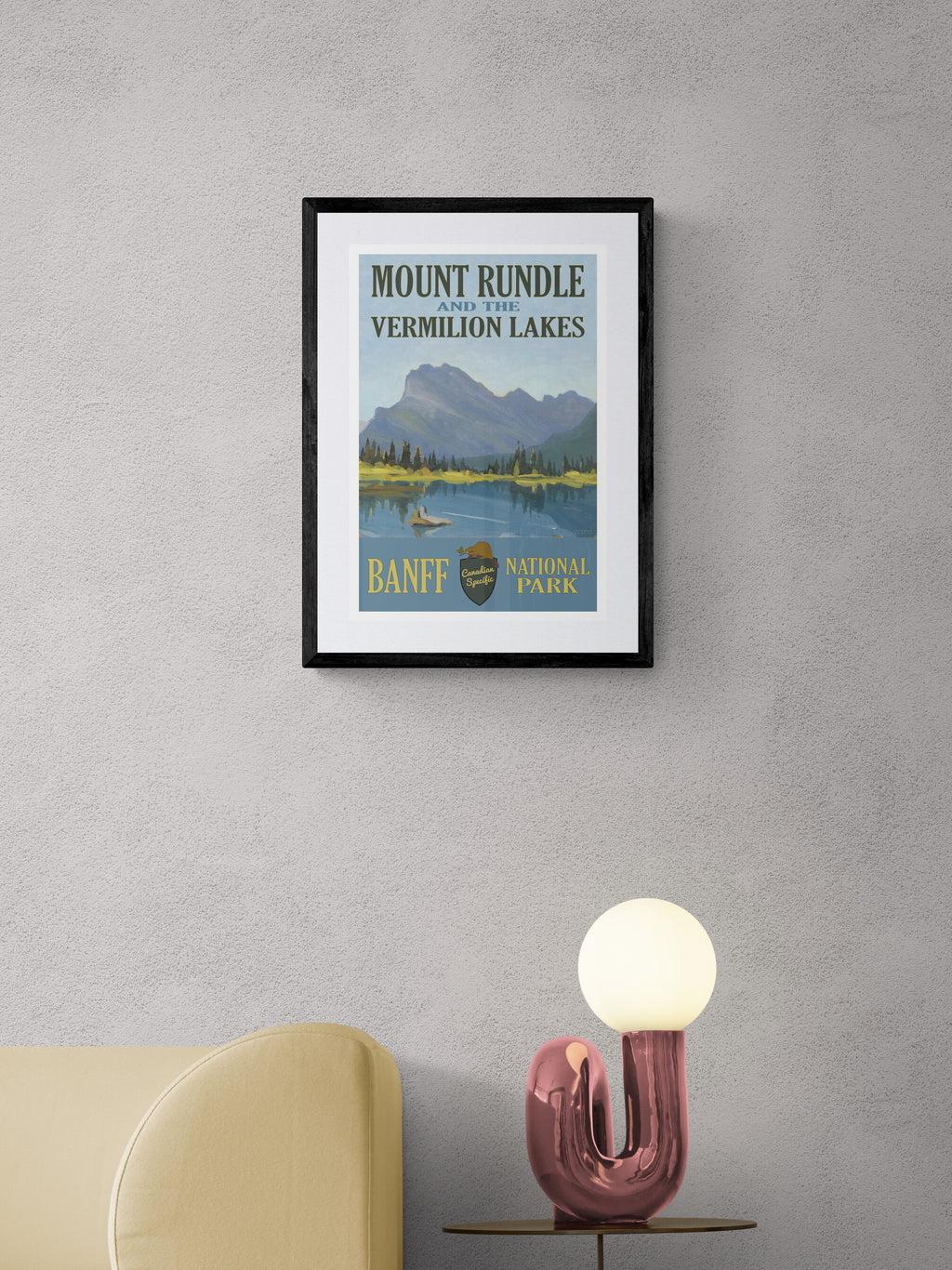 Mount Rundle and the Vermilion Lakes Poster