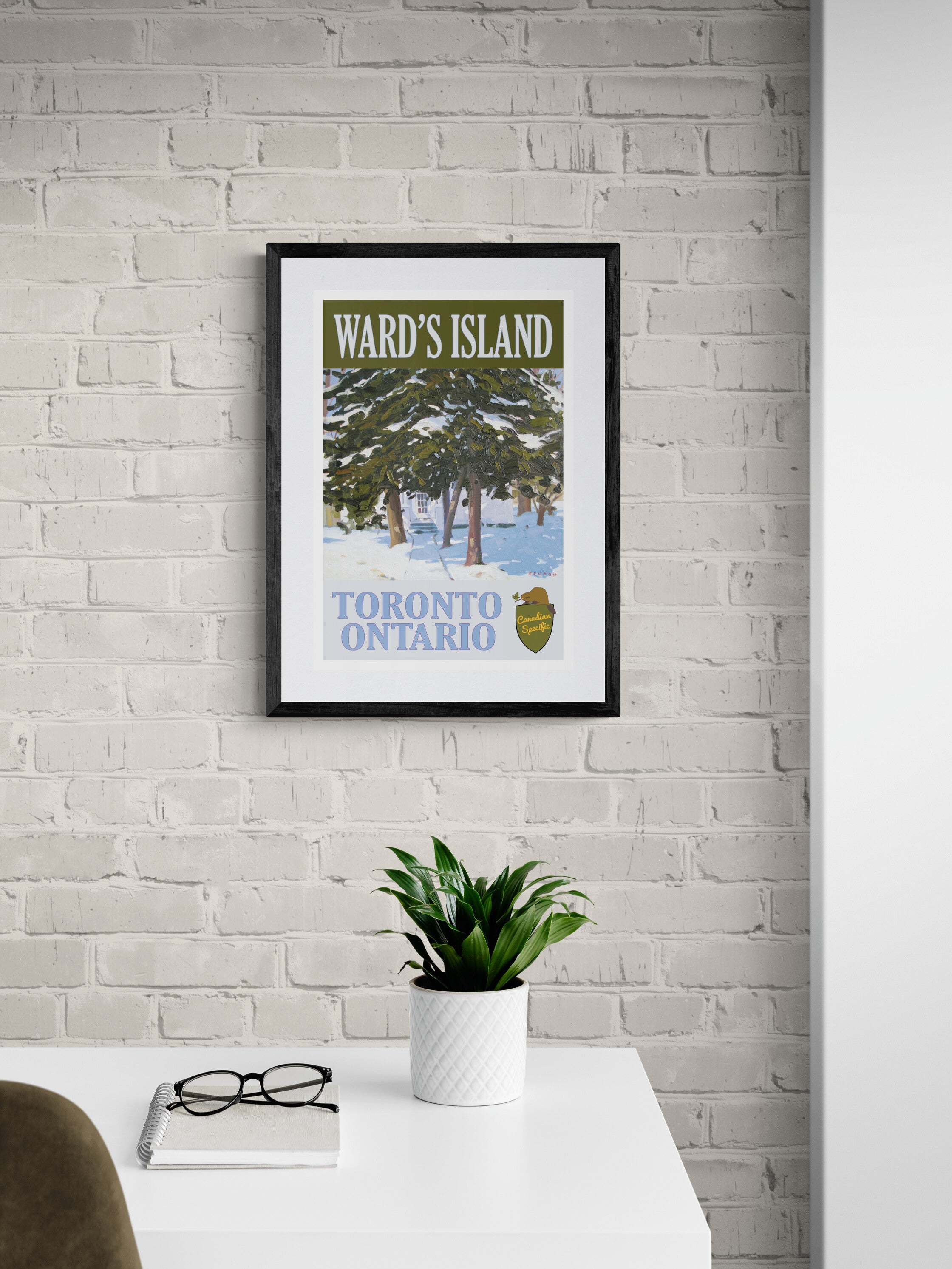 2 Lakeshore Winter - Wards Island Poster