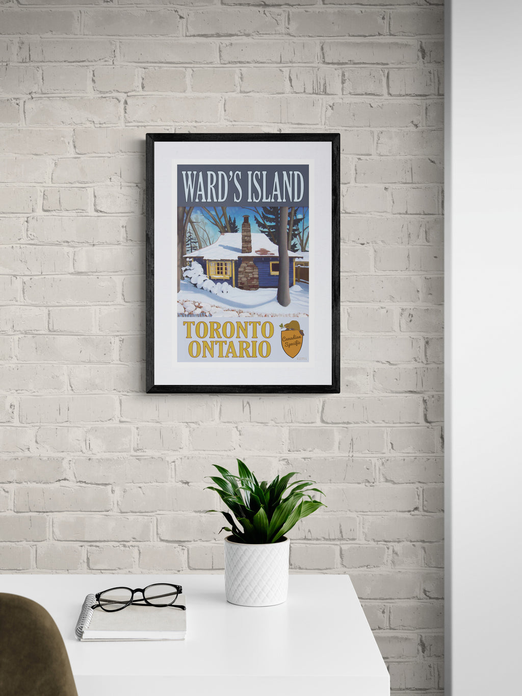 7 Channel Winter - Wards Island Poster