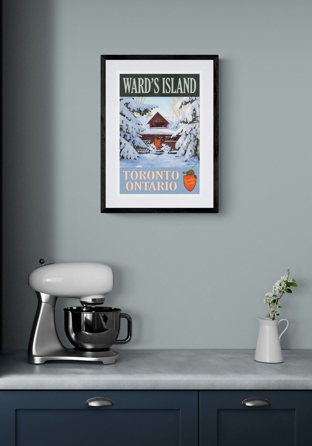 Fourth St Winter - Wards Island Poster