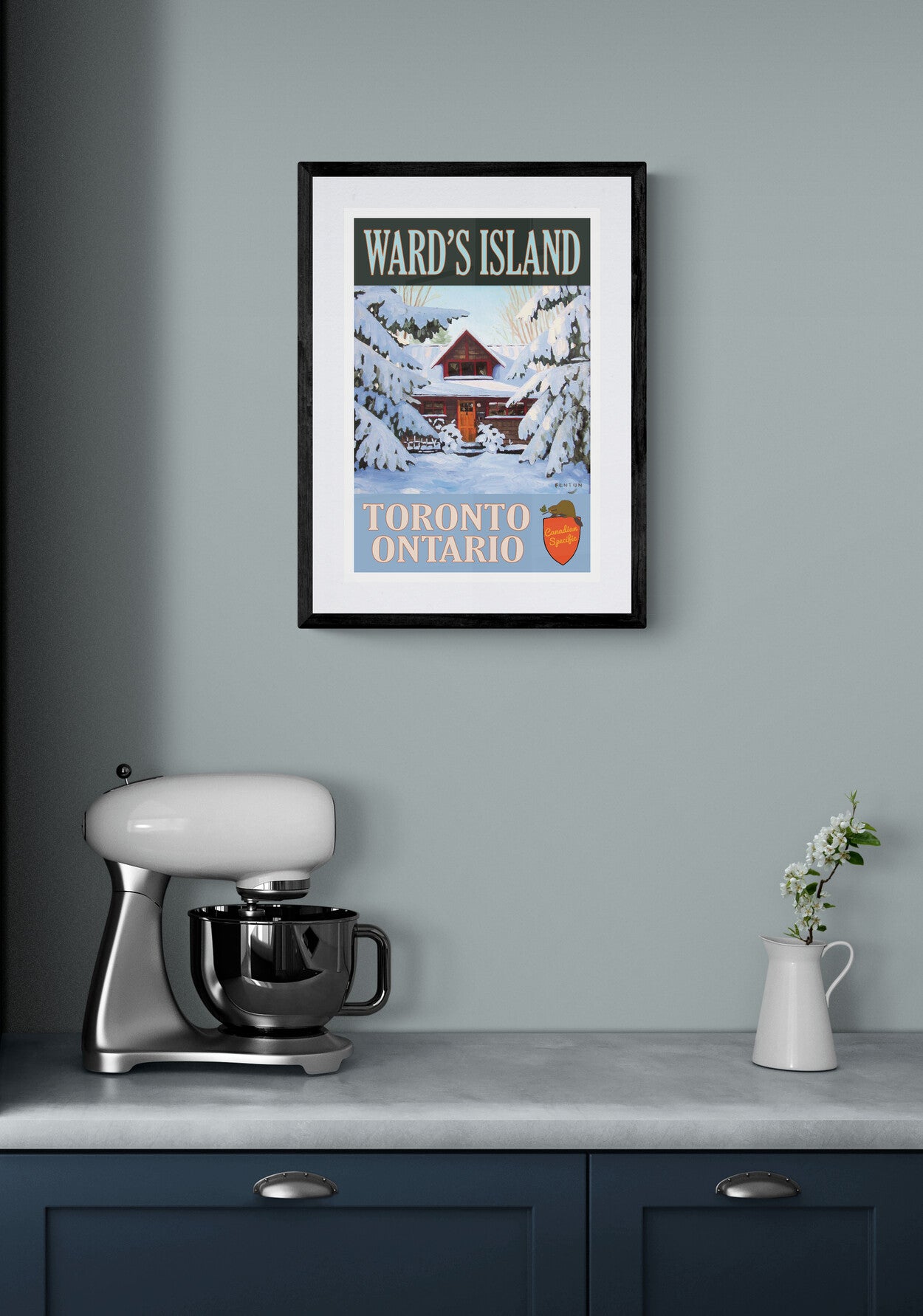 Fourth St Winter - Wards Island Poster
