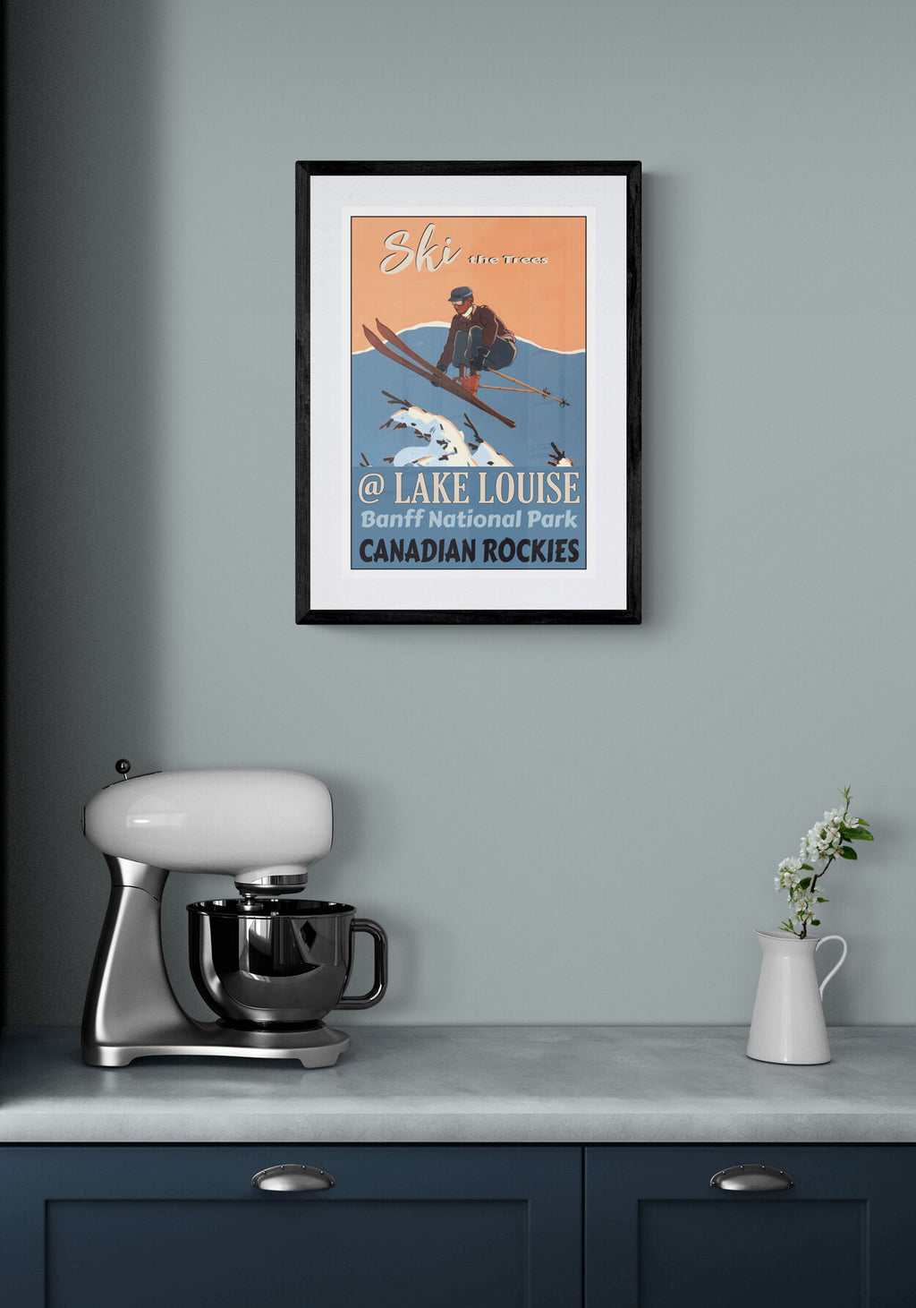 Ski The Trees - Lake Louise Poster