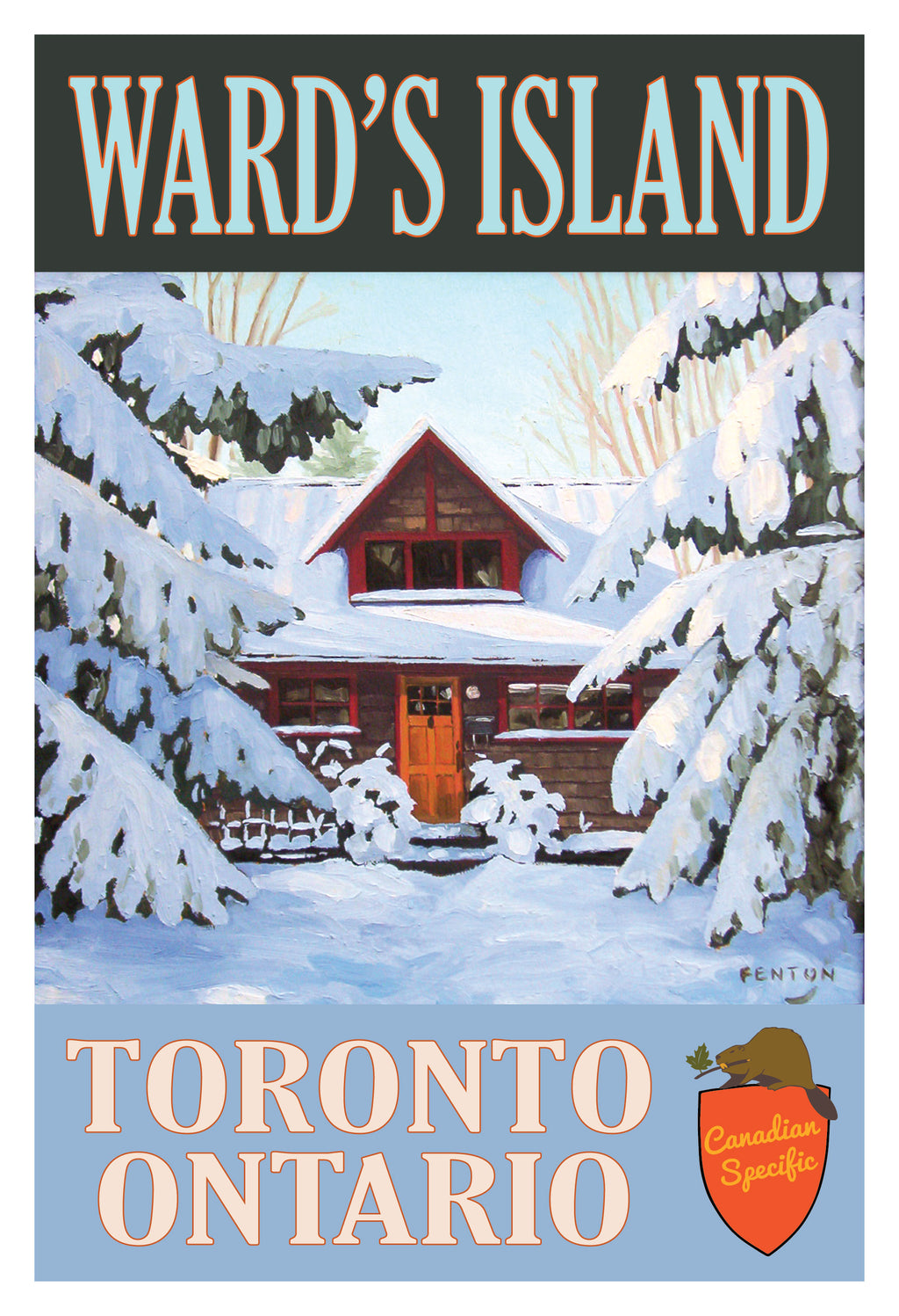 Fourth St Winter - Wards Island Poster
