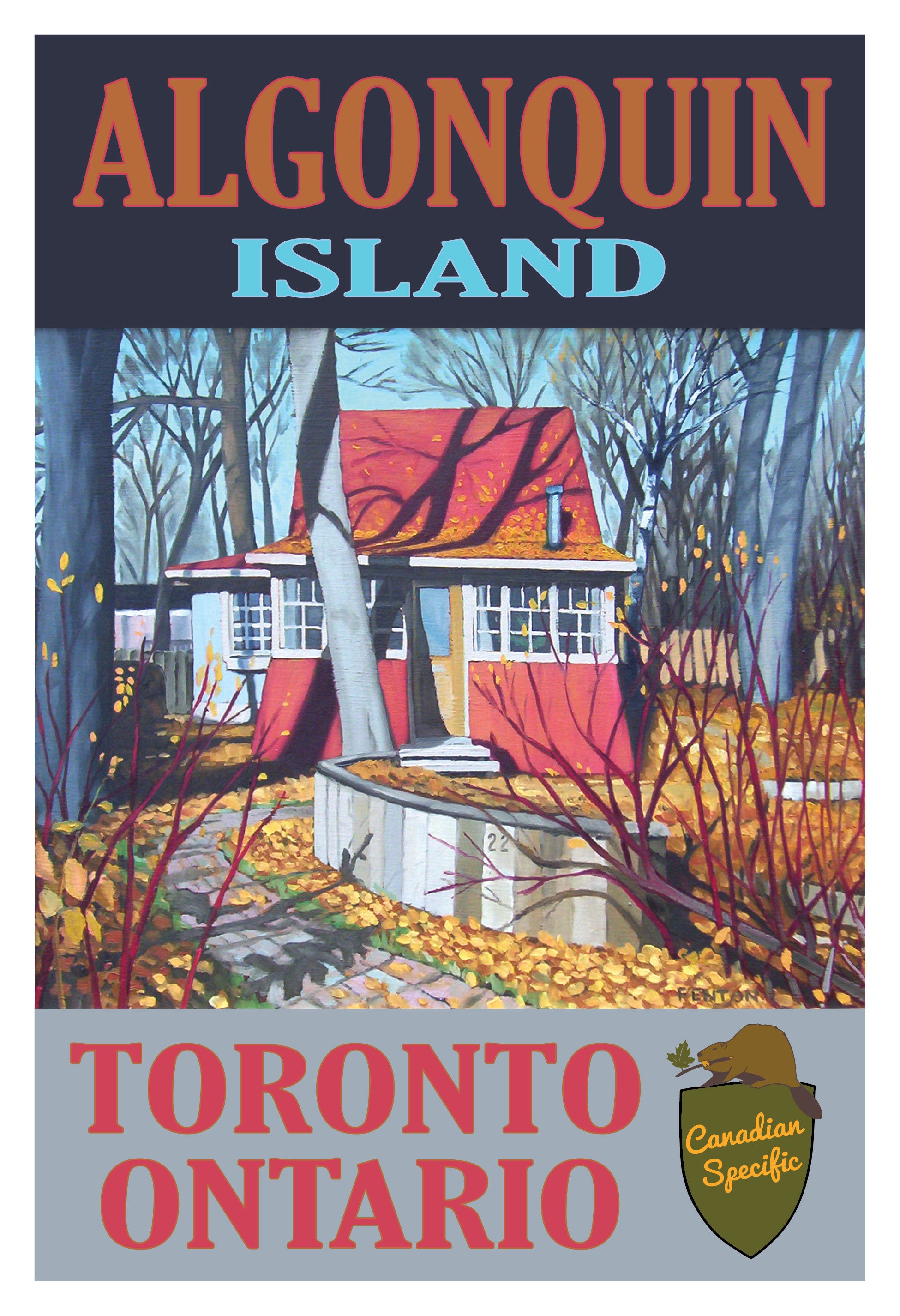 Algonquin Island Autumn Poster