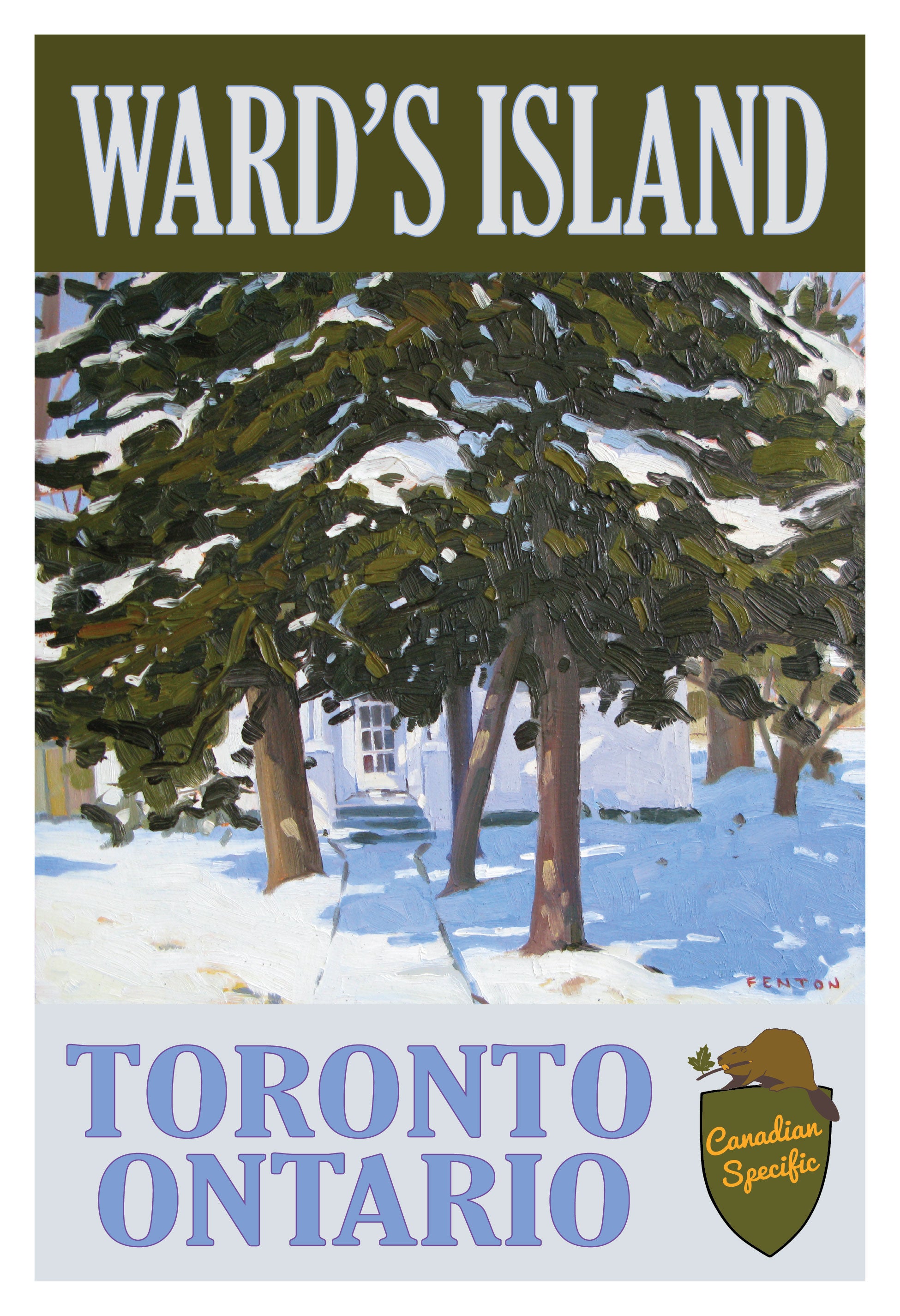 2 Lakeshore Winter - Wards Island Poster