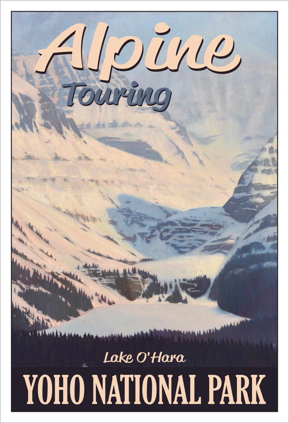 Alpine Touring - Lake O'Hara - Yoho National Park Poster