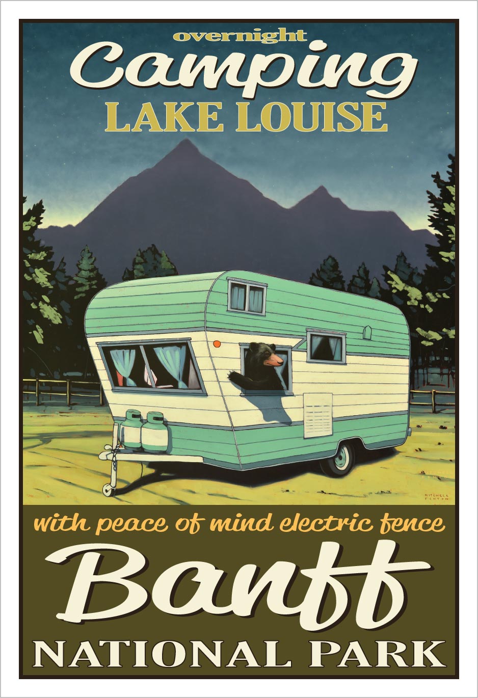 Overnight Camping - Lake Louise Poster