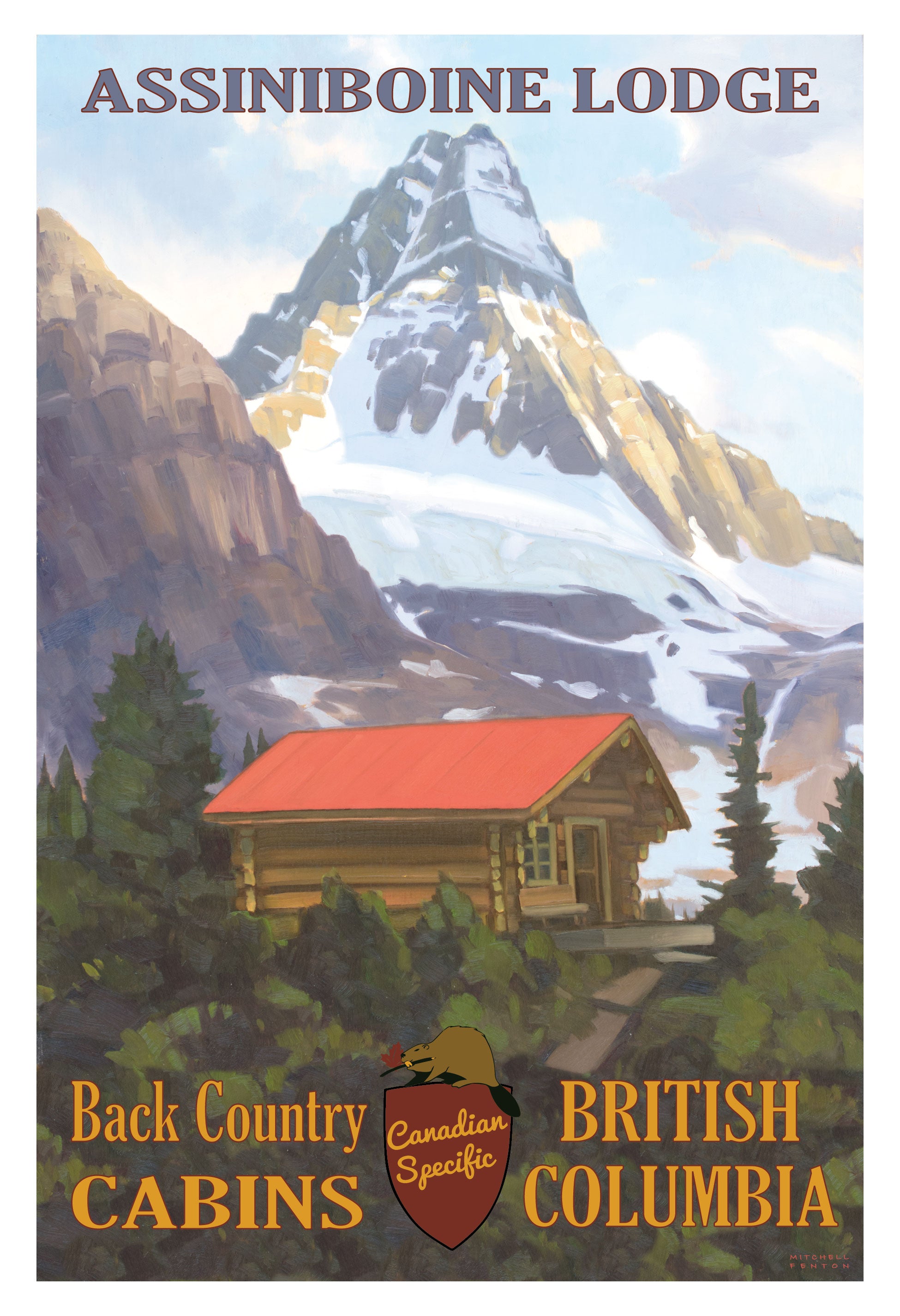 Assiniboine Lodge Hut Poster
