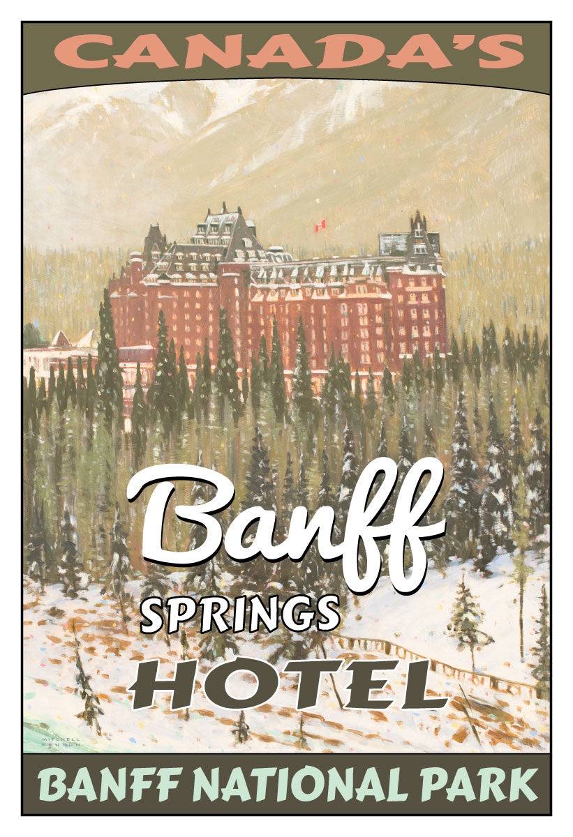 Banff Springs Hotel Poster