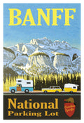 Banff National Parking Lot Poster