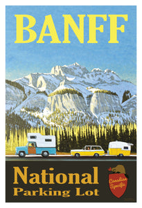Banff National Parking Lot